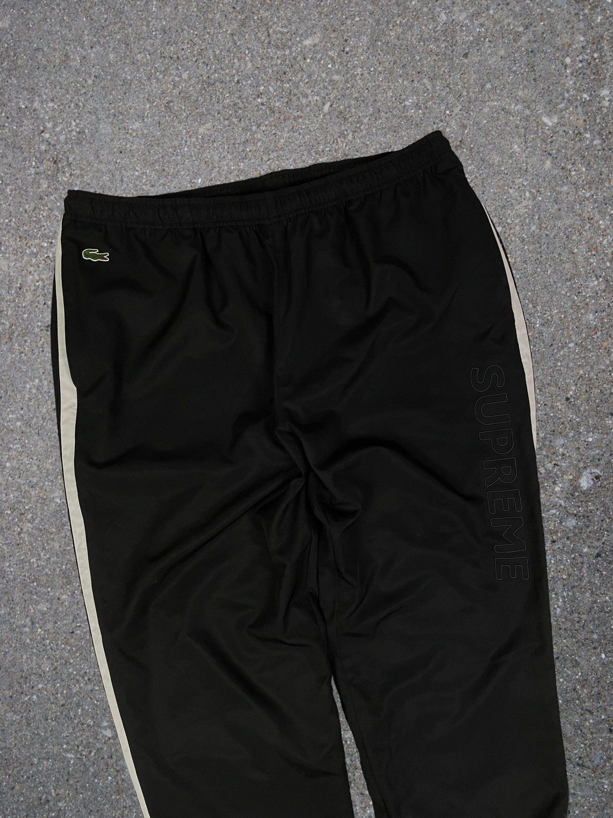 image of Lacoste x Supreme Track Pants in Black, Men's (Size 36)