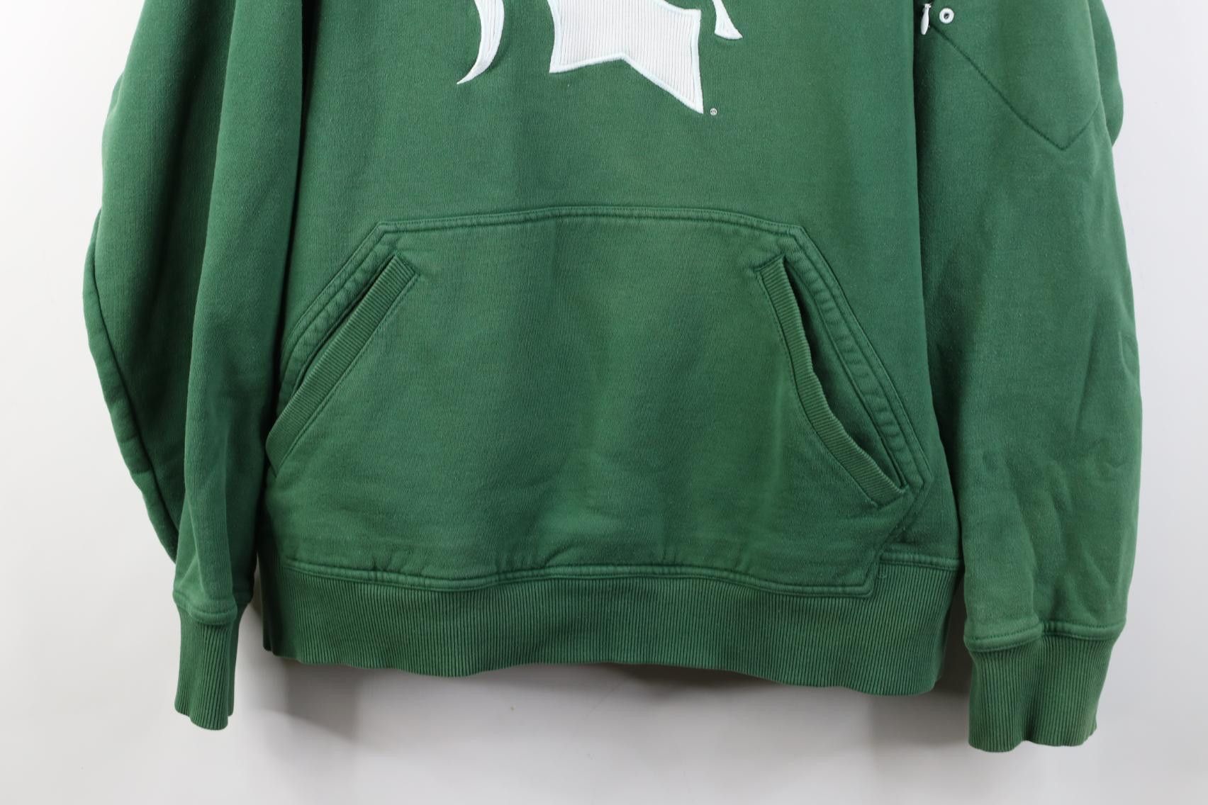 Nike Vintage Nike Mini Swoosh Michigan State University Hoodie Size US L / EU 52-54 / 3 - 3 Thumbnail