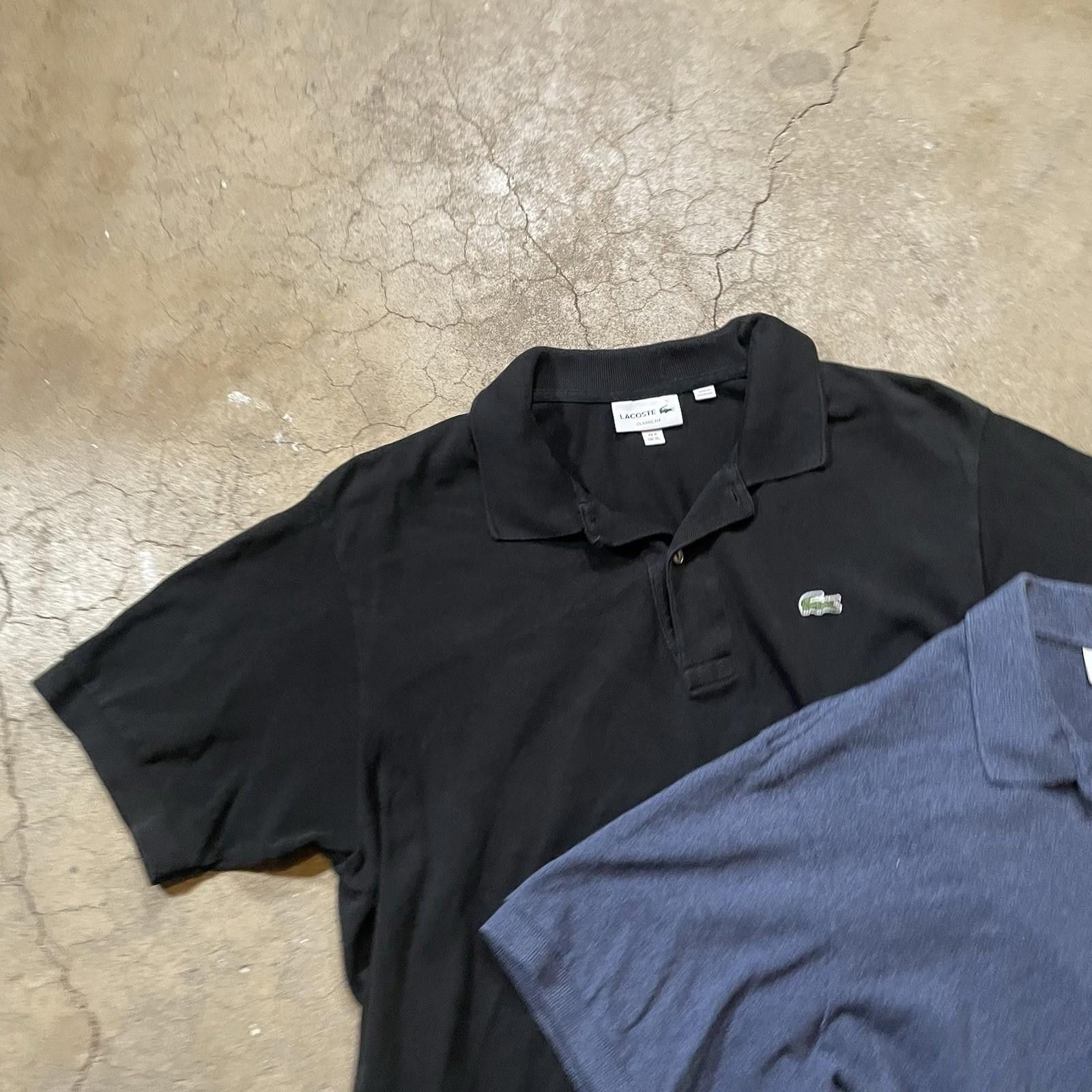 Lacoste X2 Lacoste Polo X-Large Blue + Black Short Sleeve Logo T Size US XL / EU 56 / 4 - 5 Thumbnail