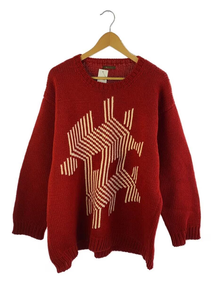 Geometric Pattern Wool Knit Sweater