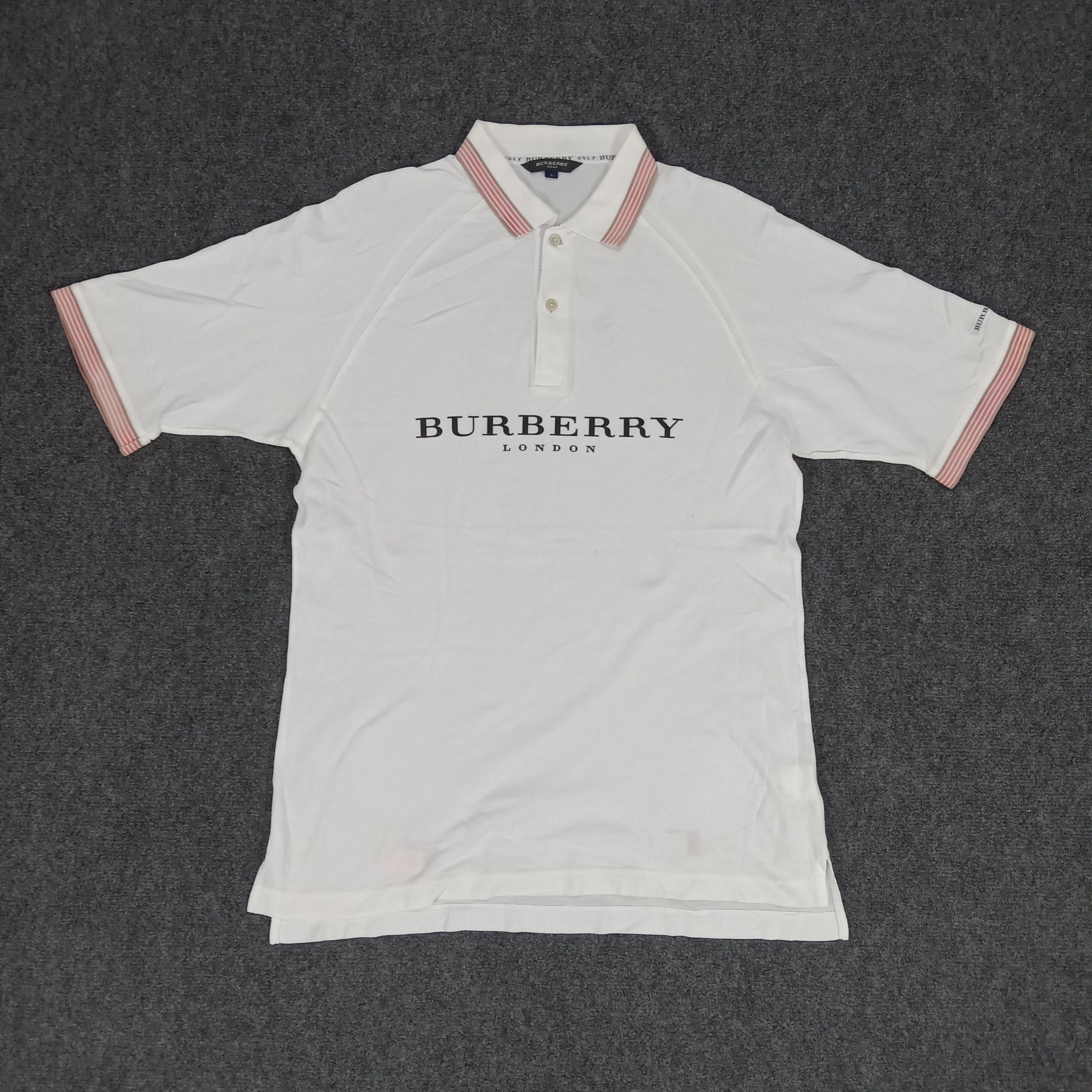 Burberry × Vintage Burberry London Italian Brand Polos Size US M / EU 48-50 / 2 - 1 Thumbnail