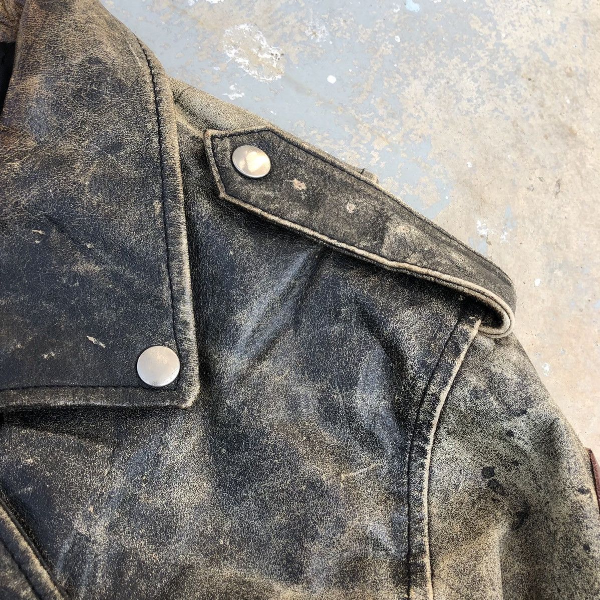 Vintage 🔥VTG Custom Saber Tiger Double Collar Inspired Lewis Leather Size US M / EU 48-50 / 2 - 15 Thumbnail