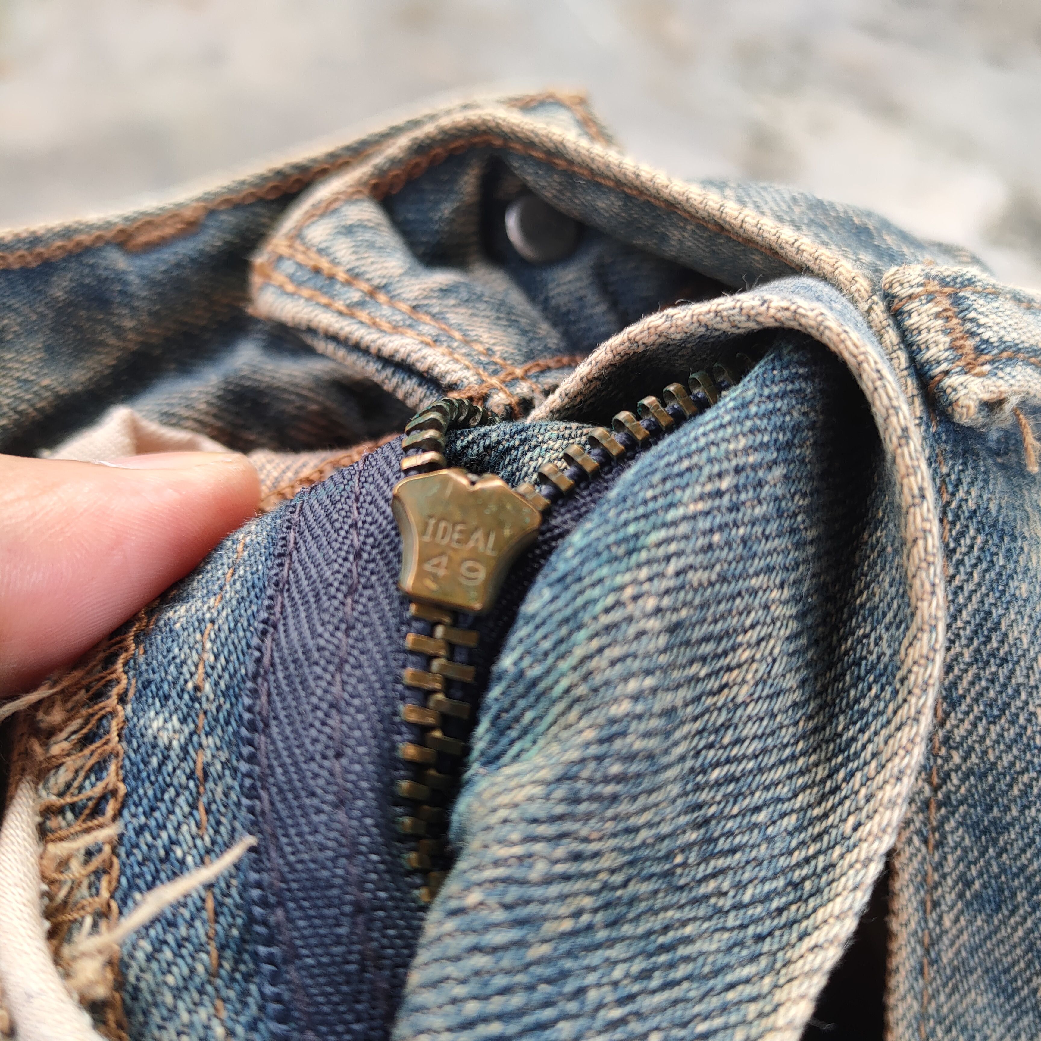 Levi's Vintage Clothing W29 VINTAGE LEVI'S 533 RUSTY DISTRESSED JEAN DENIM PANTS Size US 29 - 14 Thumbnail