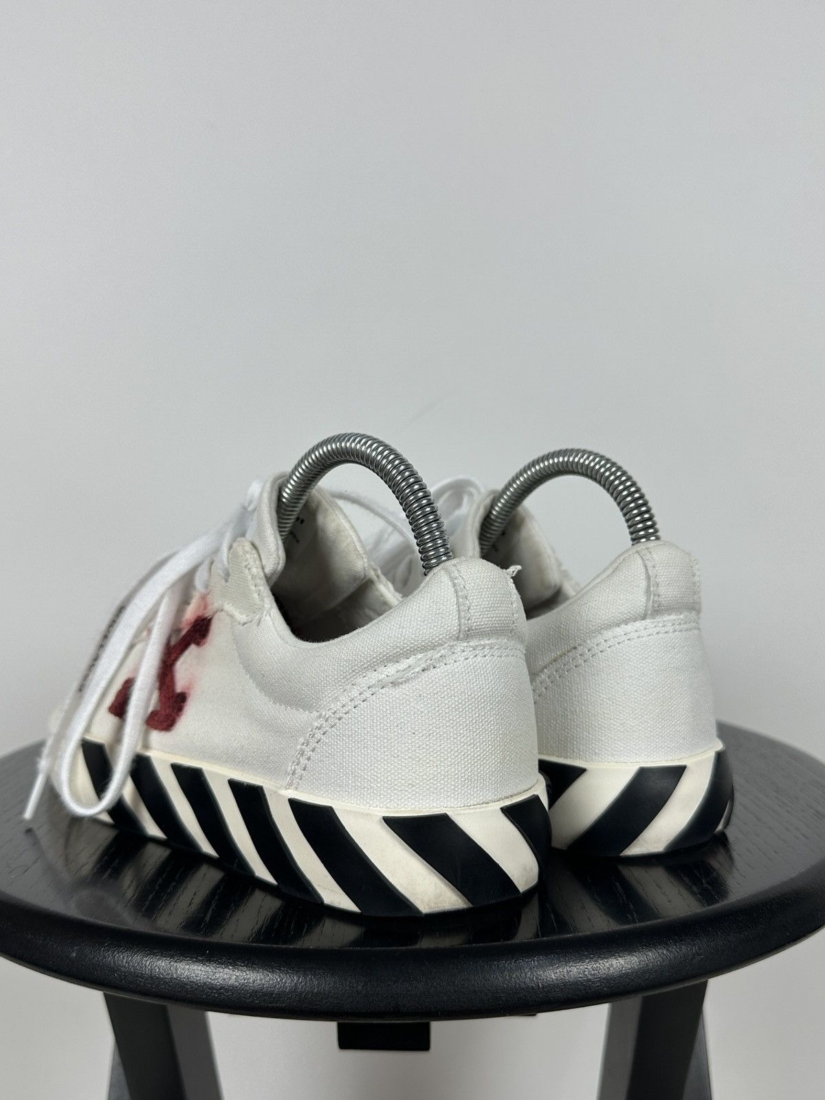 Off-White Off-White Vulcanized Virgil Abloh Low Top Sneakers Size US 7 / IT 37 - 8 Thumbnail