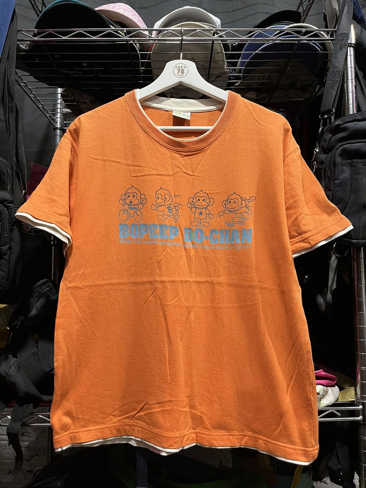 Vintage Bopeep Bo-Chan Funny Double Layer Tee 00s Size US M / EU 48-50 / 2 - 1 Thumbnail