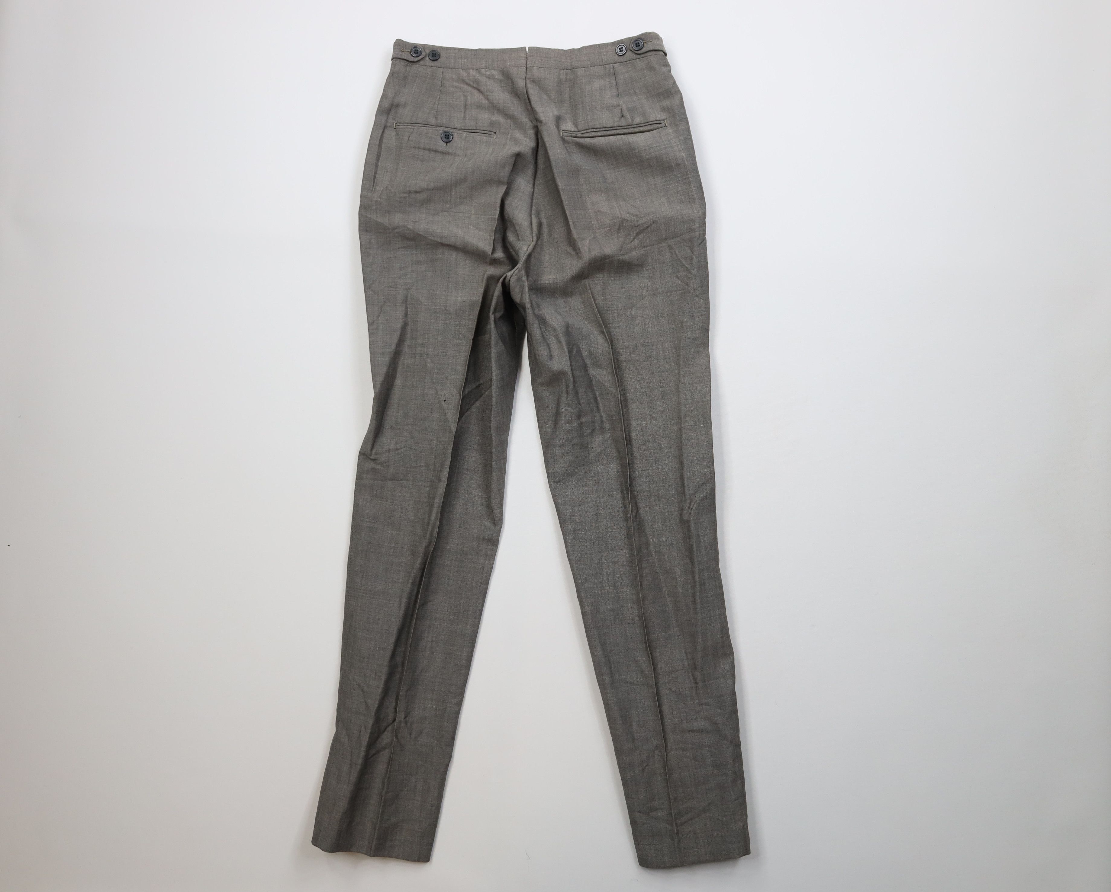 Vintage Vintage 50s Rockabilly Wool Rayon Gabardine Chino Pants USA Size US 28 / EU 44 - 10 Thumbnail