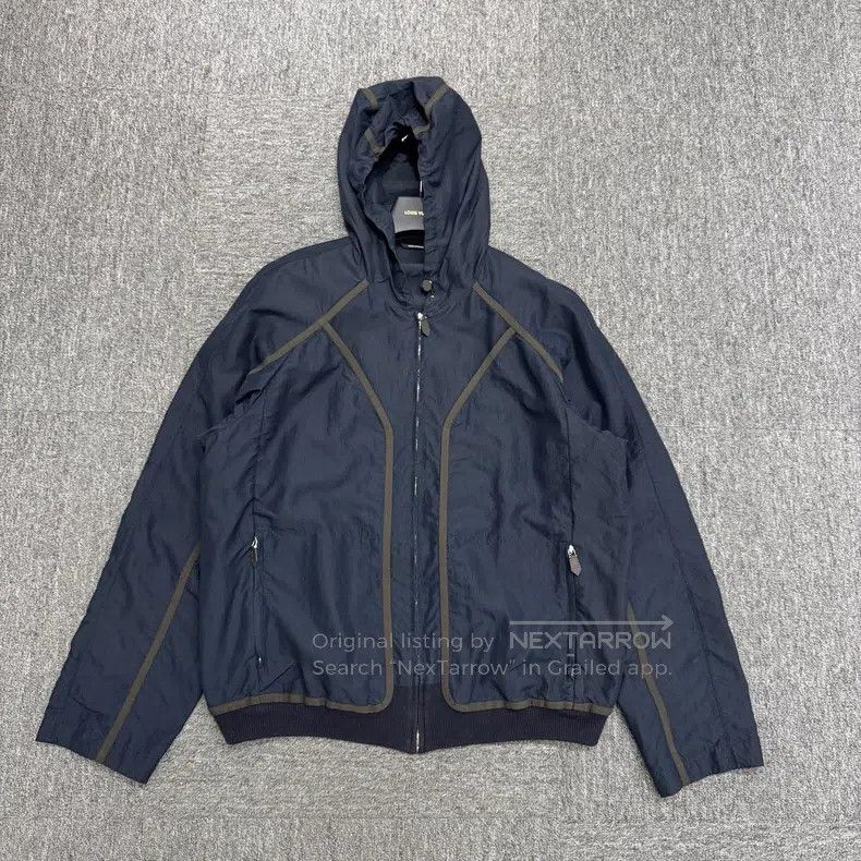 Hermes Hermes Geometric Line Hooded Windbreaker Size US M / EU 48-50 / 2 - 1 Thumbnail
