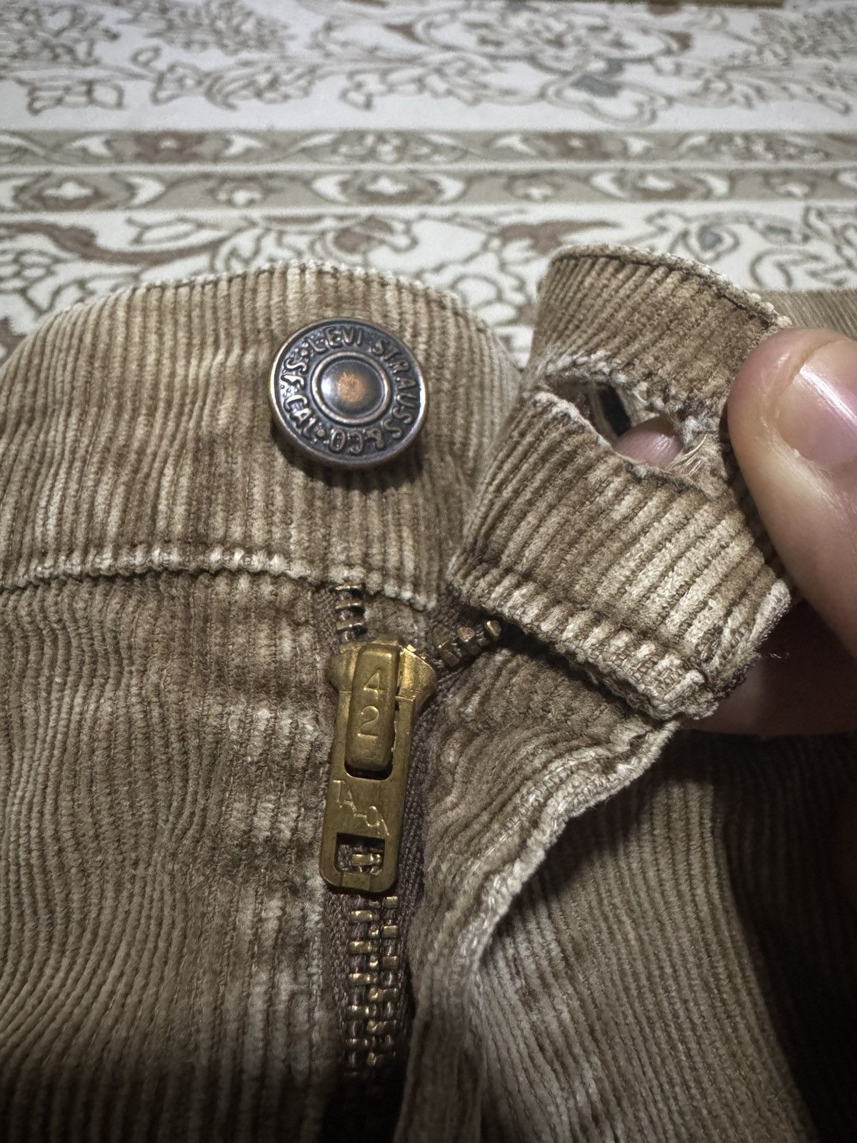 Levi's Vintage Clothing 🔥 70’s Vtg Levi’s 646 Flare Corduroy Jeans White Tab Size US 31 - 5 Thumbnail