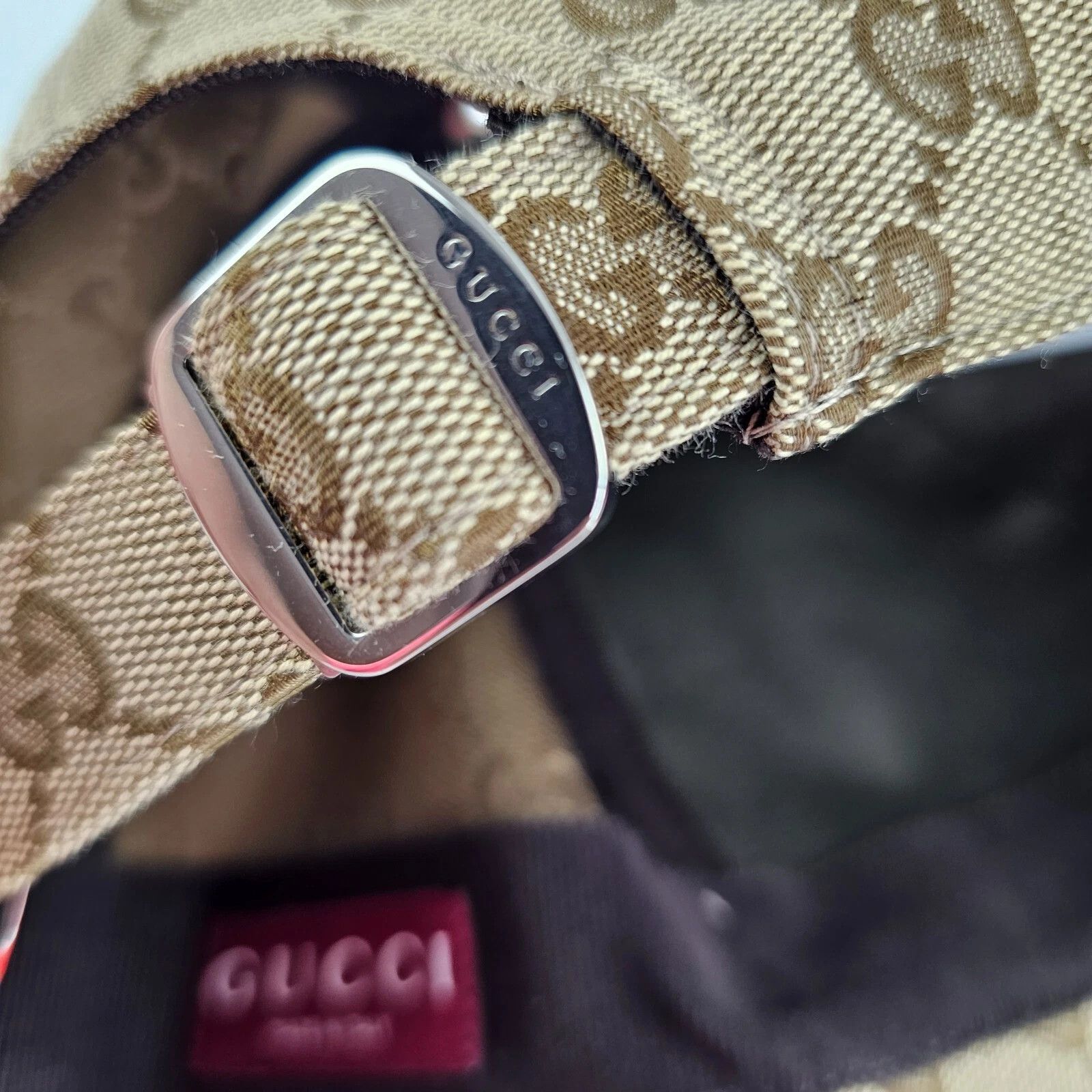 Gucci GUCCI Camel & Dk Brown GG Canvas Baseball Hat New Auth Size ONE SIZE - 9 Thumbnail