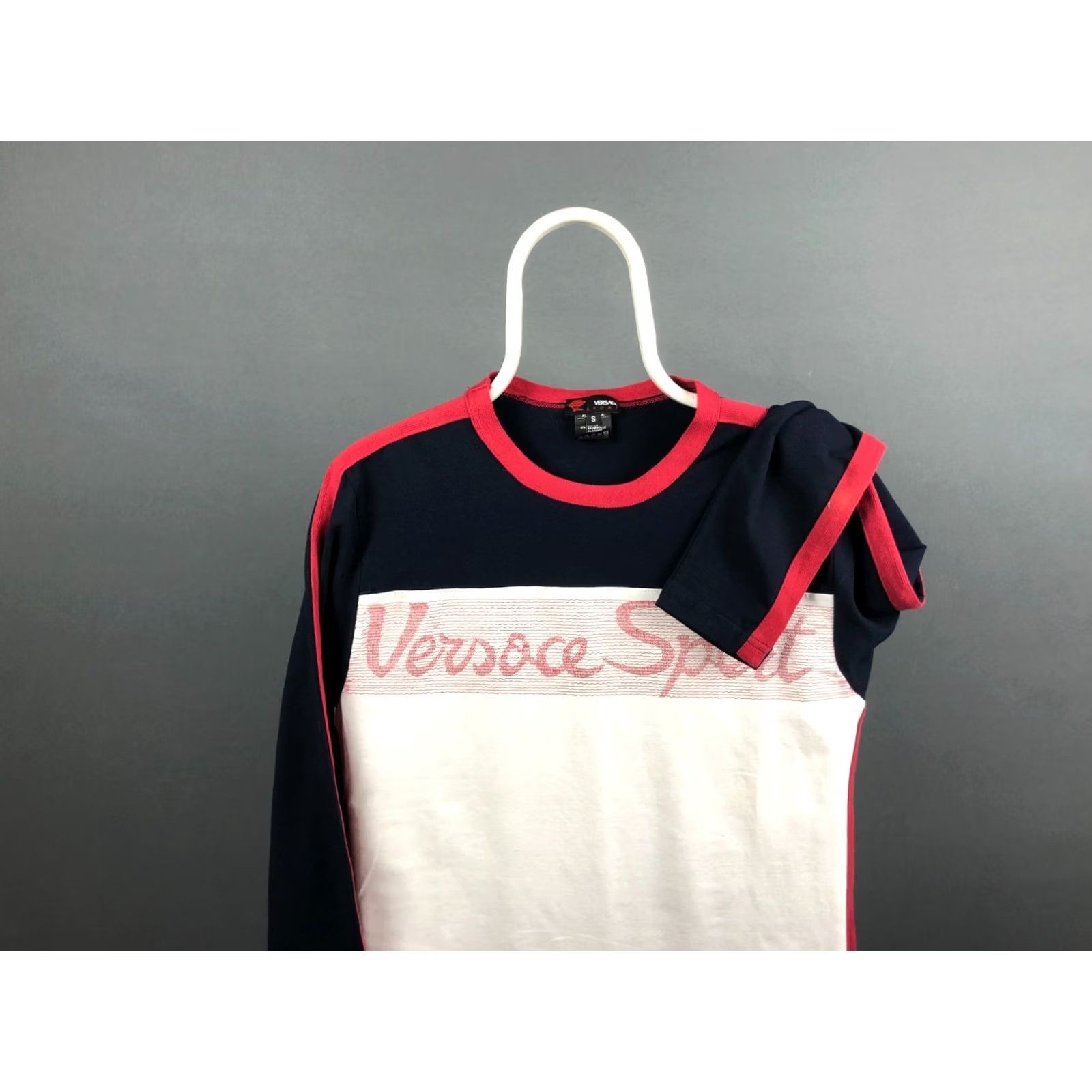 Versace Versace Sport Sweatshirt Mens Size S Multicolor Cotton Jersey Logo Embroidered Crew Neck Pullover Size US S / EU 44-46 / 1 - 6 Thumbnail