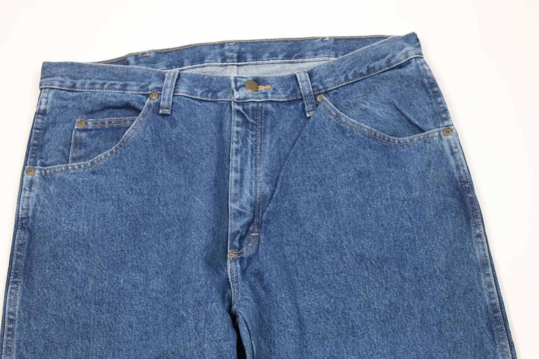 Wrangler Deadstock Vintage Y2K Wrangler Straight Leg Denim Jeans Blue Size US 36 / EU 52 - 2 Thumbnail