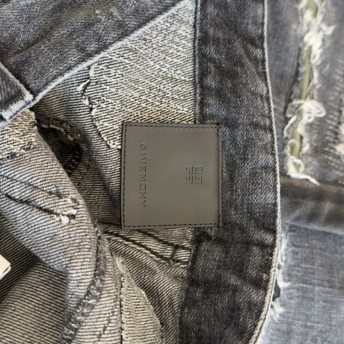 Givenchy AW2023 Moleskin Patch Boro Distressed Repaired Denim Jeans Size US 30 / EU 46 - 12 Thumbnail