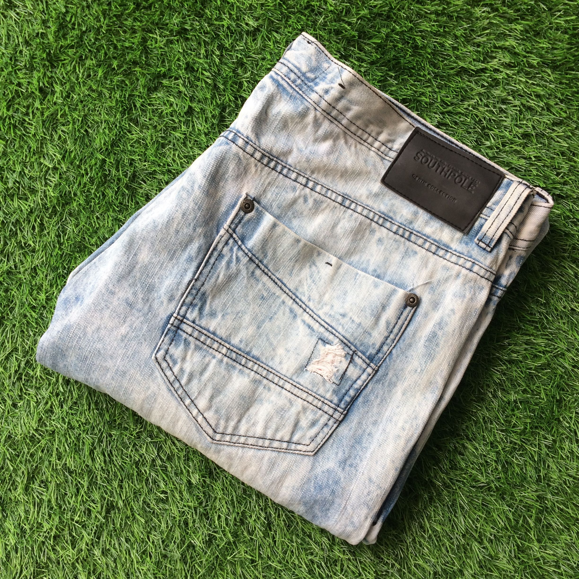 Southpole Distressed Ripped Southpole Acid Wash Jeans D-722 Size US 40 / EU 56 - 9 Thumbnail