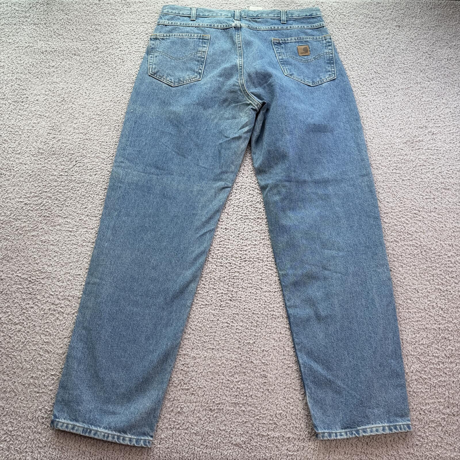 Carhartt Carhartt B17 STW Relaxed Fit Jeans Light Wash Denim 38x32 Size US 38 / EU 54 - 2 Thumbnail