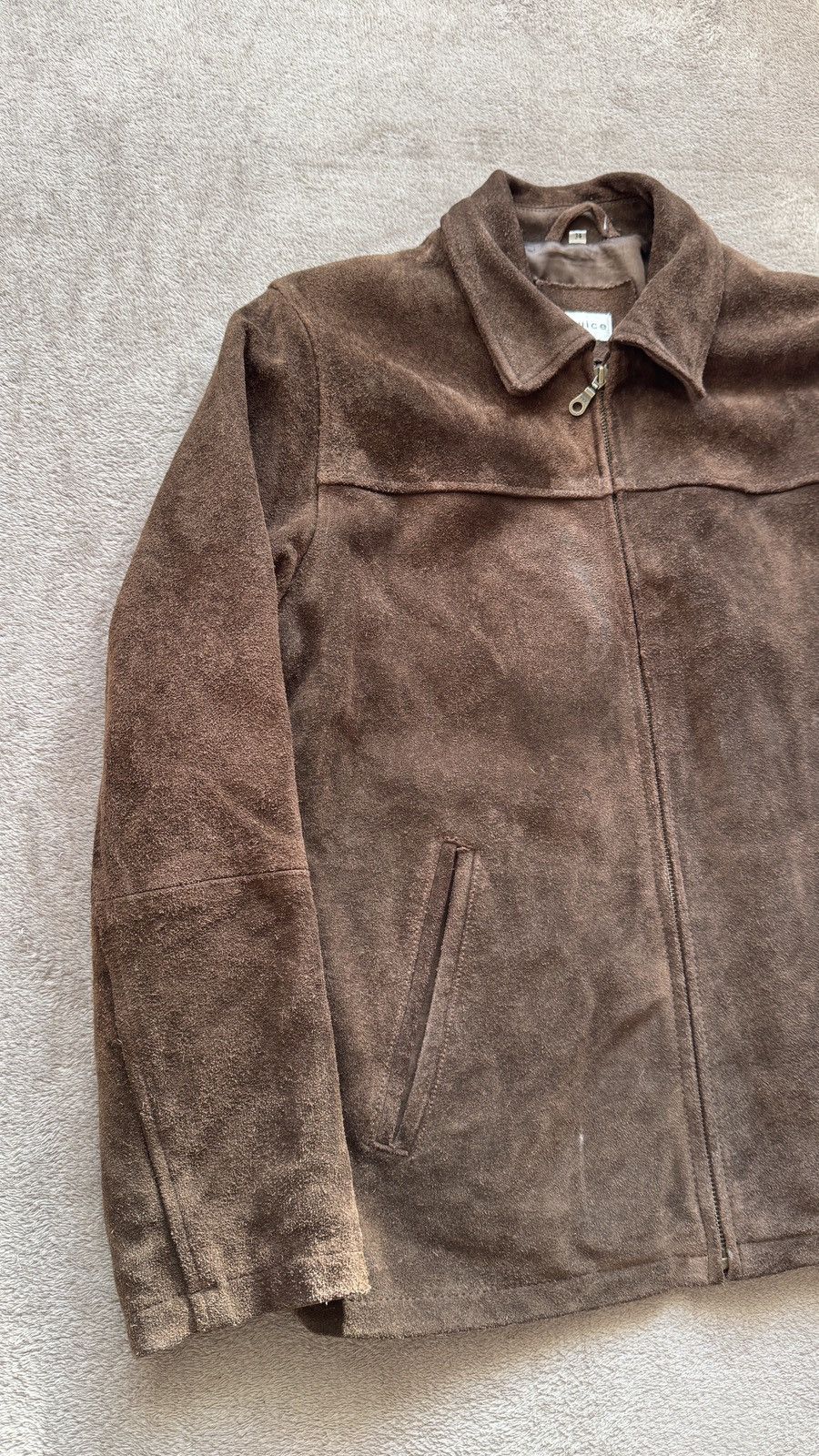 Genuine Leather 90s Y2K brown suede leather baggy detroit jacket schott vibe Size US M / EU 48-50 / 2 - 3 Thumbnail