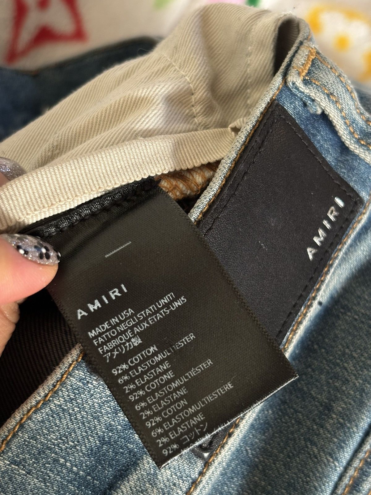 Amiri Amiri Embroidered Denim Size US 29 - 15 Thumbnail