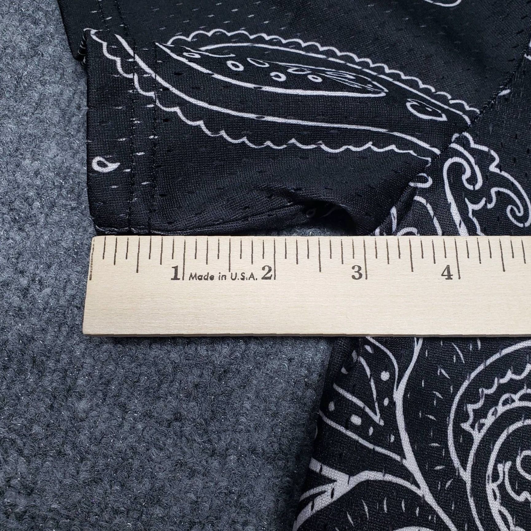 Vintage Rue21 Jersey Shirt Mens S Black Paisley Short Sleeve Button Up Collarless New Size US S / EU 44-46 / 1 - 7 Thumbnail