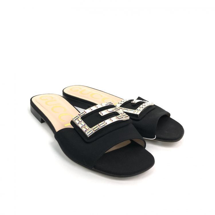 Gucci Gucci Rhinestone G Slides Size 35 Size US 5 / IT 35 - 1 Thumbnail