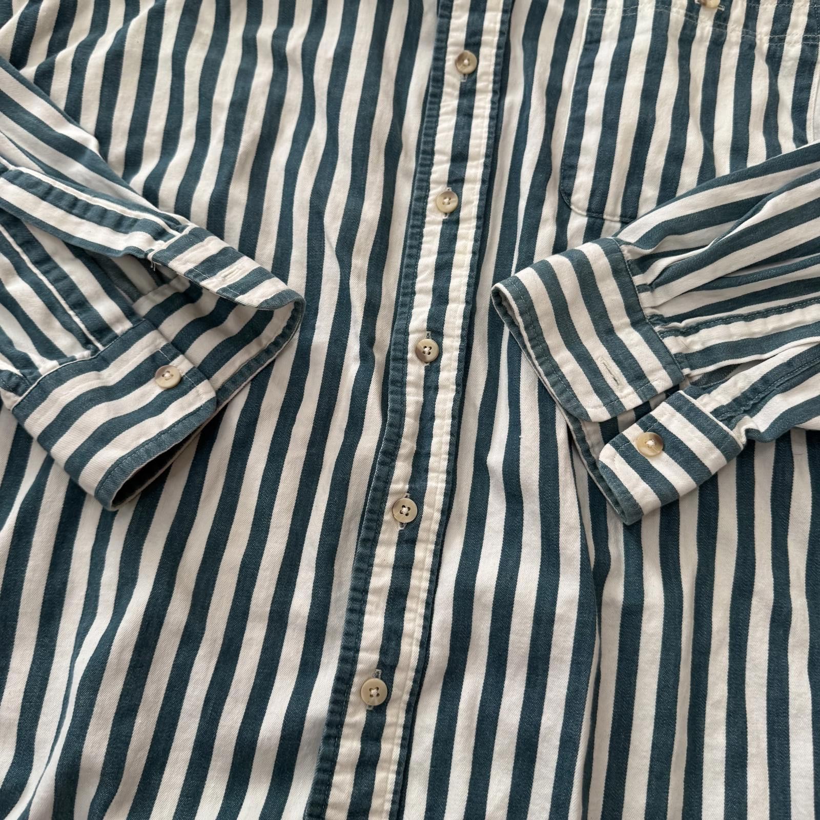 Cabelas Vintage 90s Cabela’s Striped Shirt Tall XL Size US XL / EU 56 / 4 - 3 Thumbnail