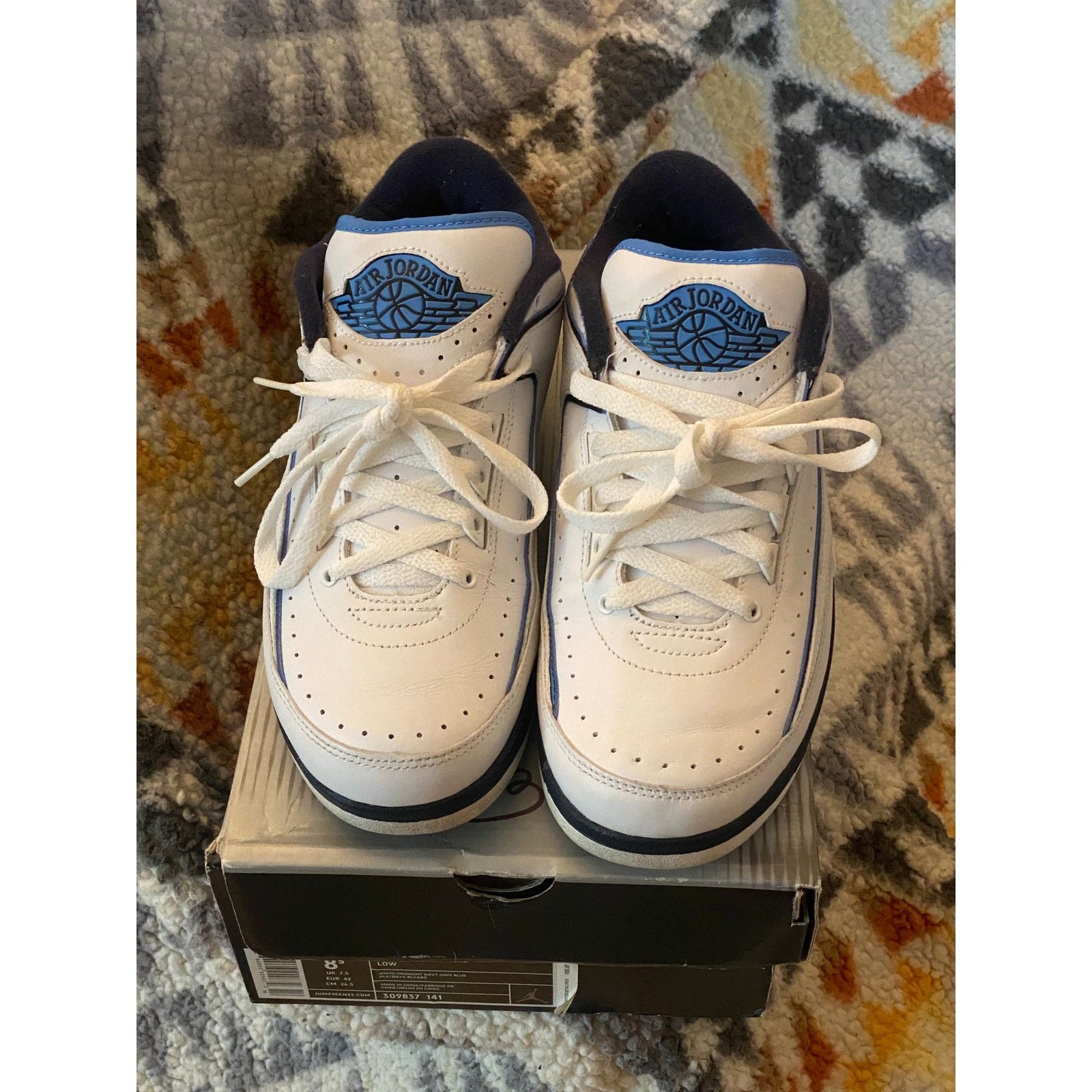 Jordan Brand Air Jordan 2 Retro Low 'Midnight Navy' 2004 m8.5 w10 Size US 8.5 / EU 41-42 - 8 Thumbnail