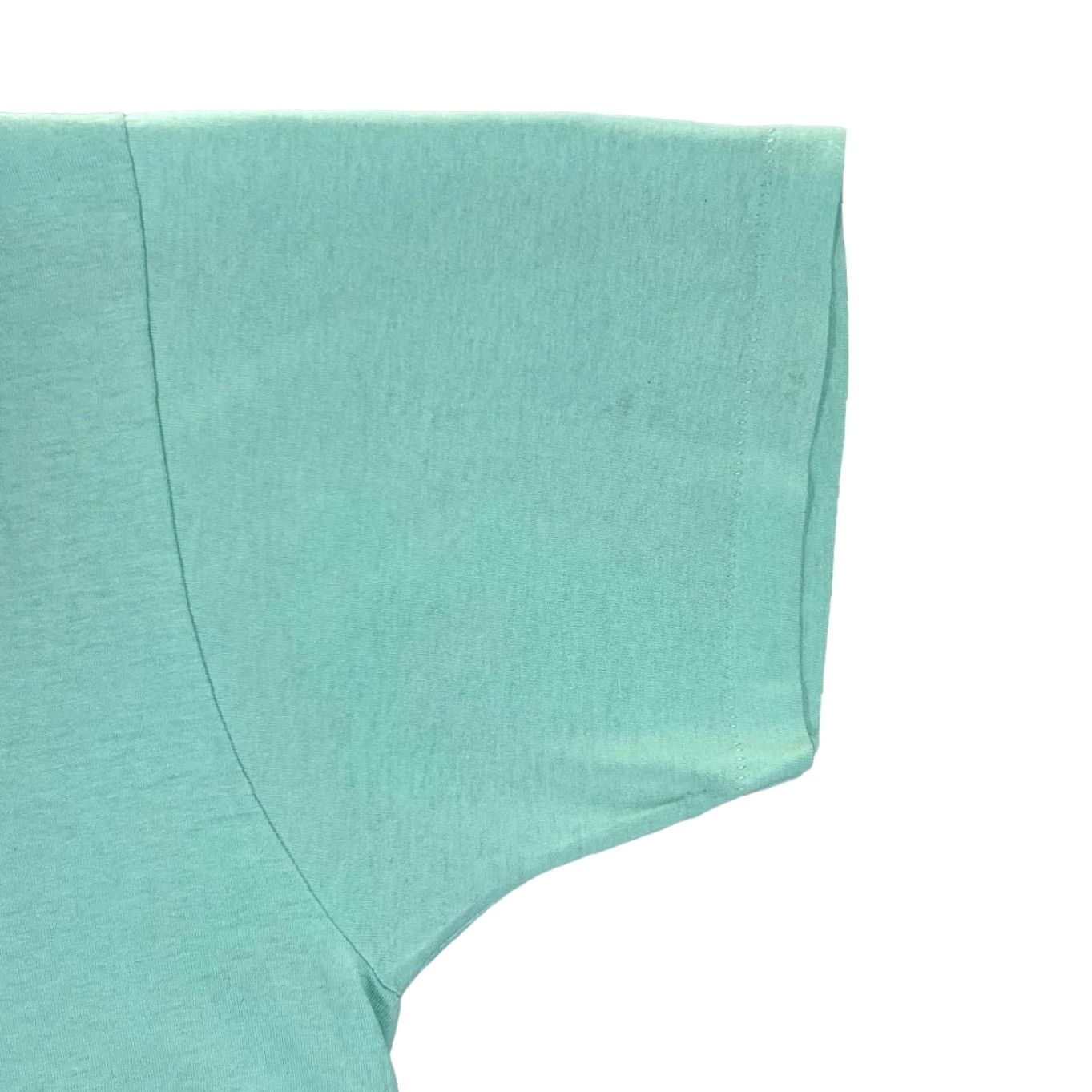 Fruit Of The Loom VINTAGE AEROBATHON (1995) Souvenir Graphic Turquoise Single Stitch T-Shirt XL Mens Turquoise Graphic Front 1995 Size US XL / EU 56 / 4 - 4 Thumbnail