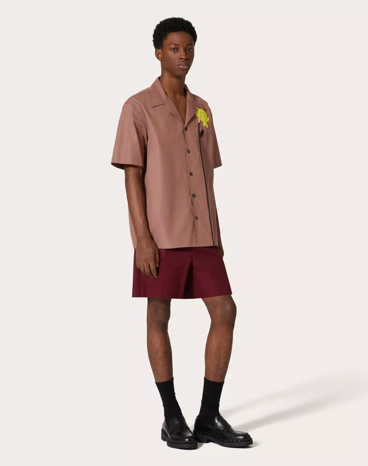 Valentino oc11z0725 Lightweight Double Cotton Shorts in Dark Red Size US 30 / EU 46 - 3 Thumbnail
