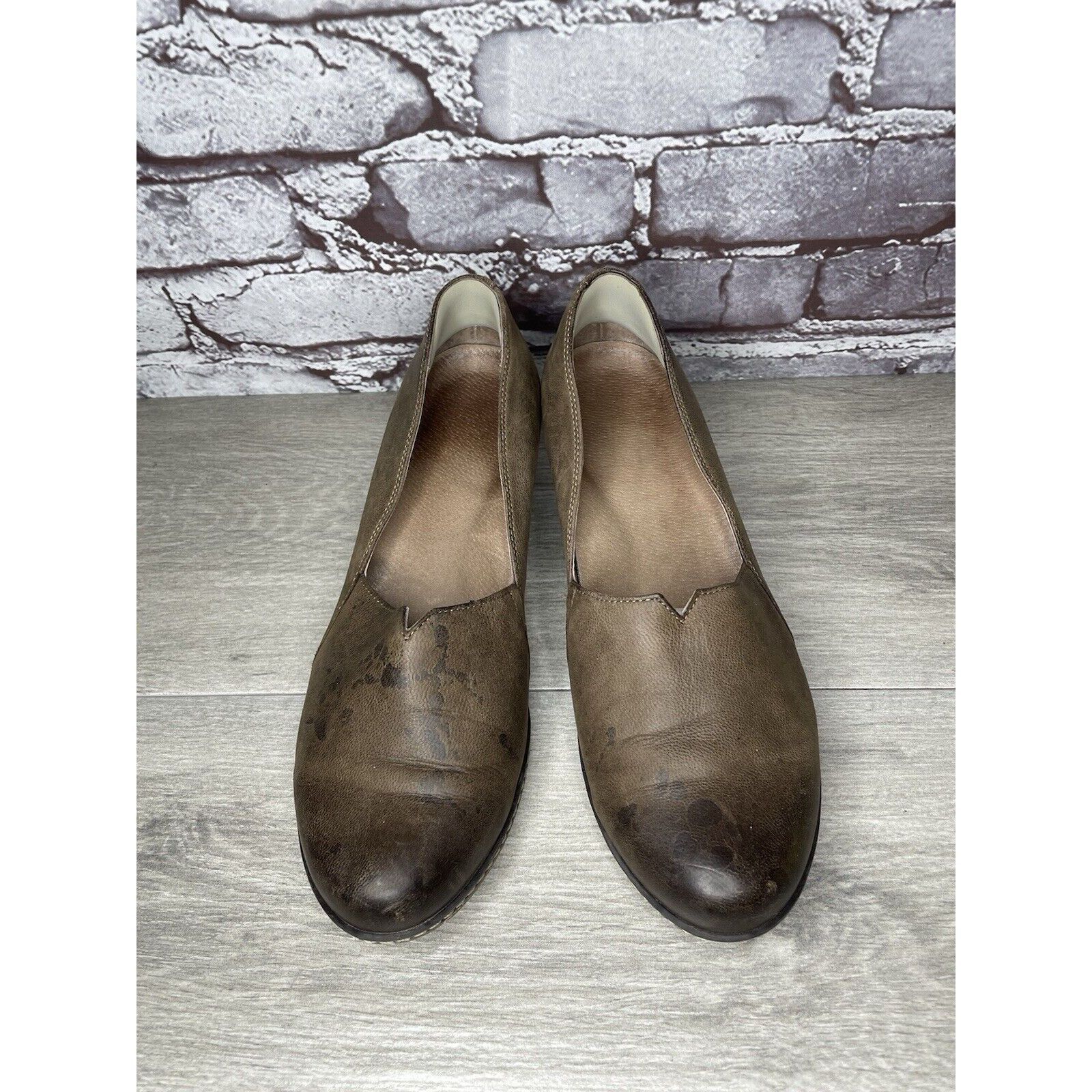 Other Dansko Brown Leather Comfort Casual Slip On Wedge Shoes Wome Size US 9 / IT 39 - 4 Thumbnail