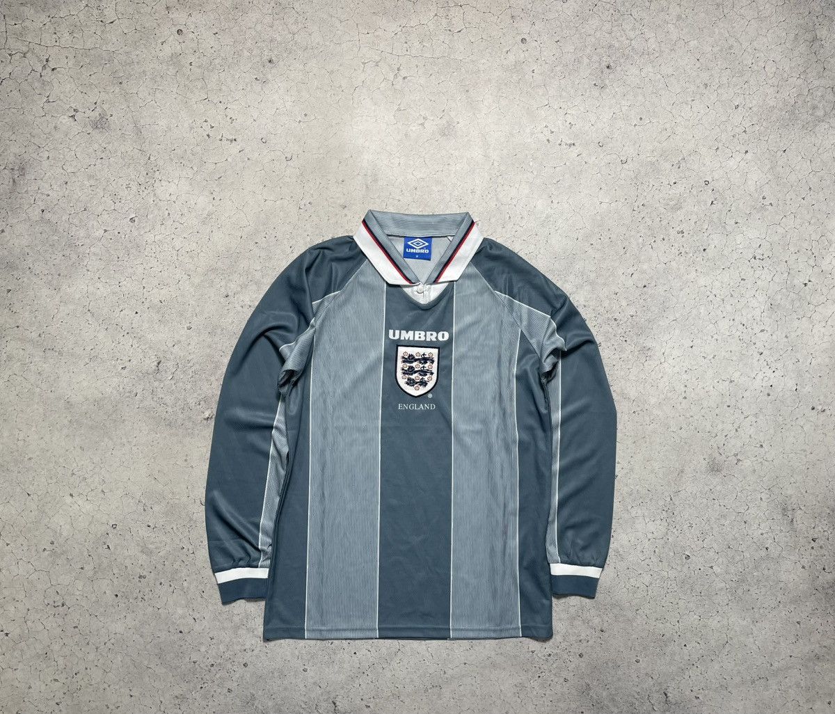 Umbro England 1996 Soccer Jersey Long Sleeve Vintage 90’s