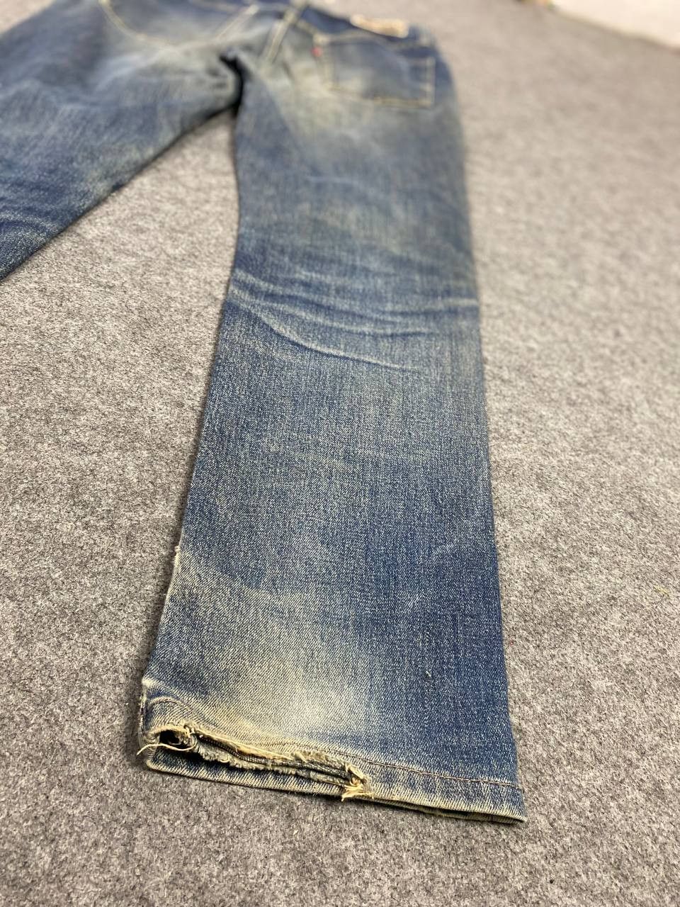 Japanese Brand vintage gold rush distressed reworked denim Size US 31 - 7 Thumbnail