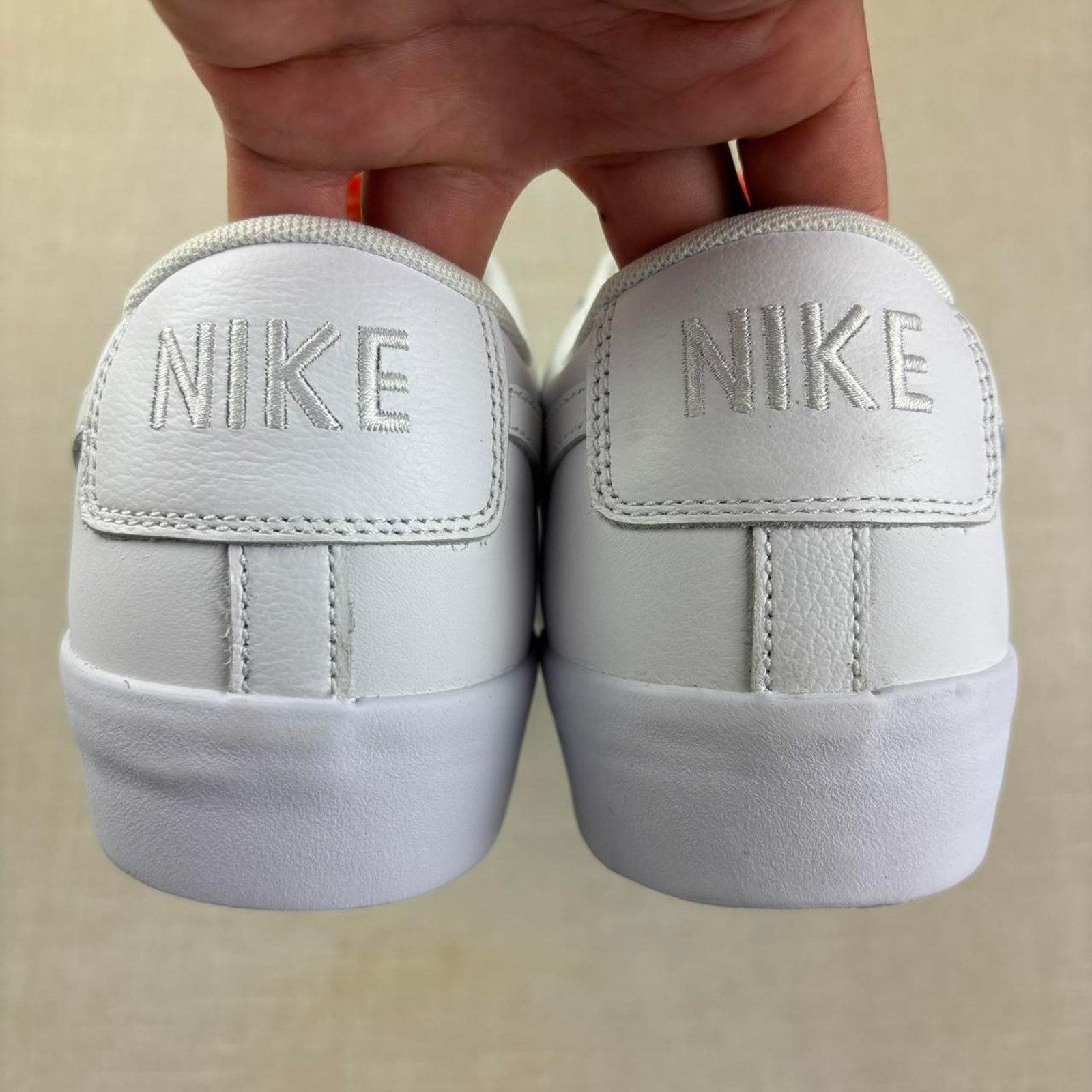 Nike 🦷 2024 Nike SB Zoom Blazer Low “Triple White” 12M Size US 12 / EU 45 - 6 Thumbnail