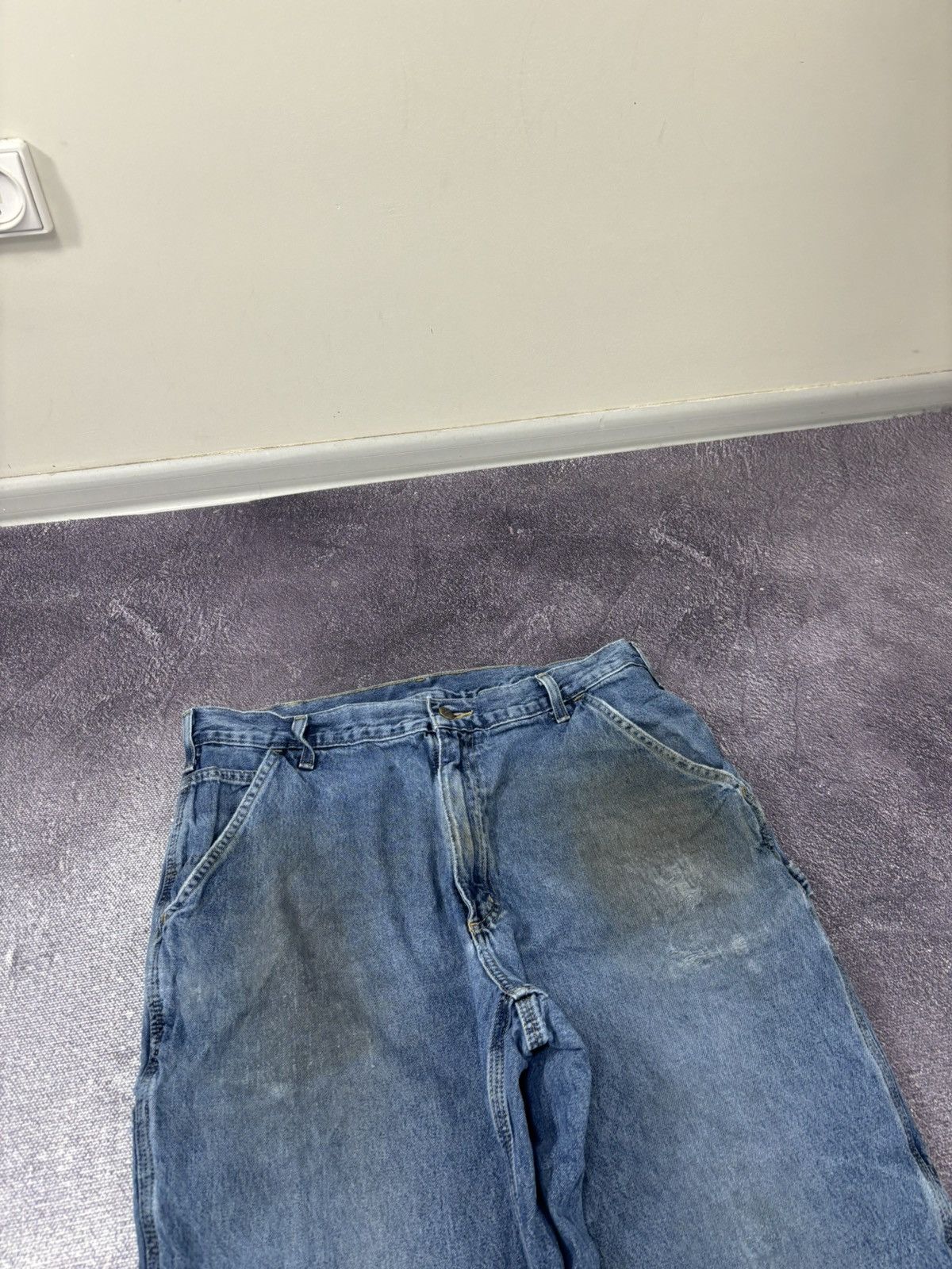 Carhartt Vintage Carhartt USA Dungaree Fit Workwear Denim Baggy Jeans Size US 36 / EU 52 - 12 Thumbnail