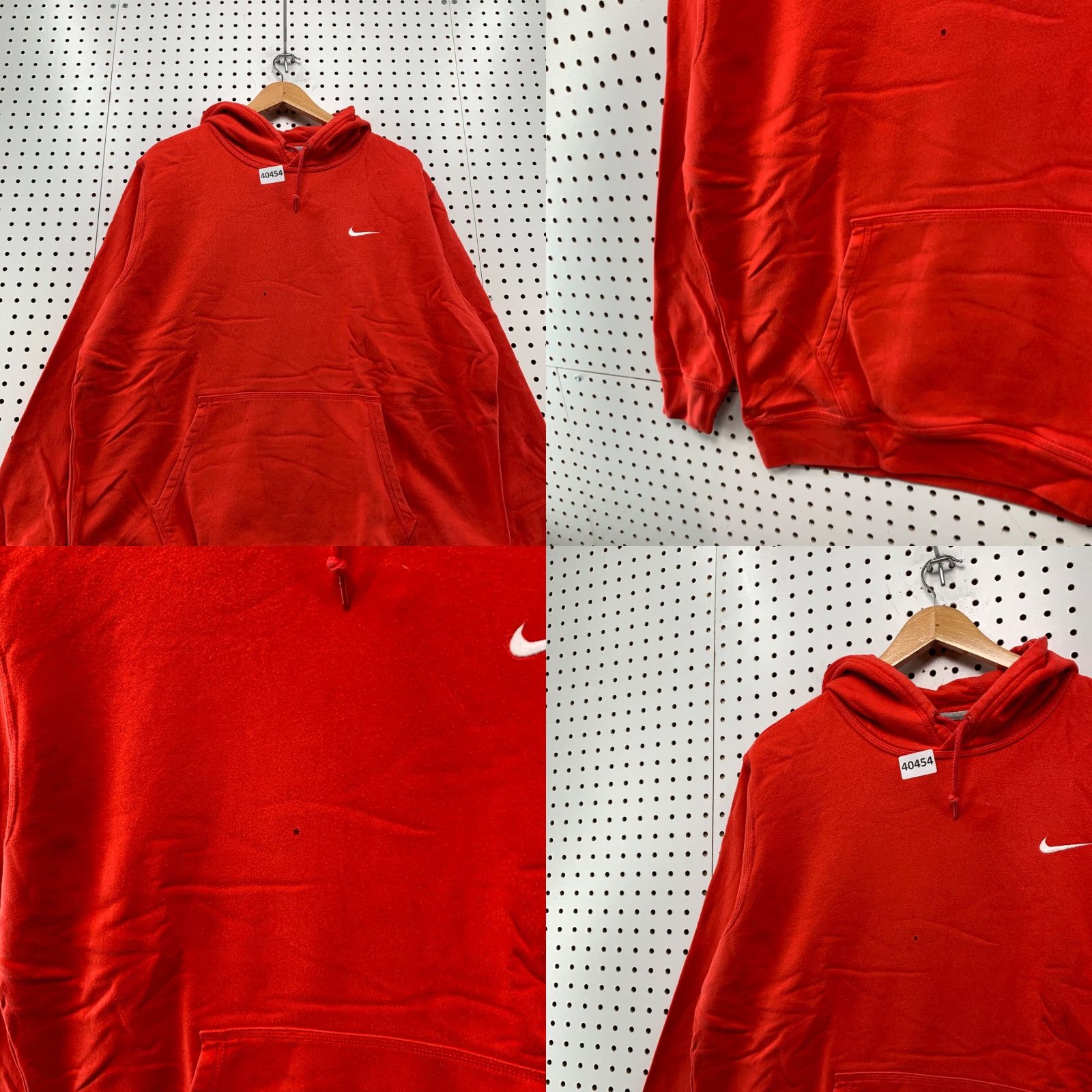 Nike VINTAGE Nike Hoodie Sweatshirt Mens XL Orange White Swoosh Pullover Dressed Up 90s Size US XL / EU 56 / 4 - 8 Thumbnail