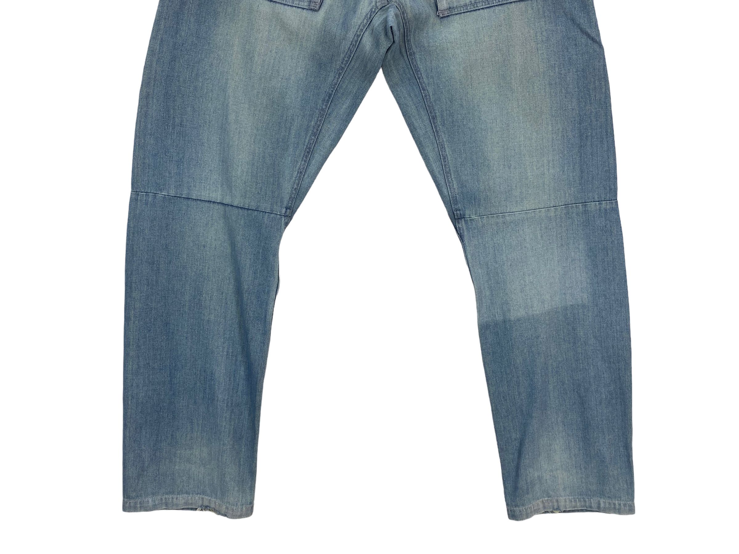 Japanese Brand DH62 Baggy Jeans Light Wash Jeans Size US 33 - 6 Thumbnail