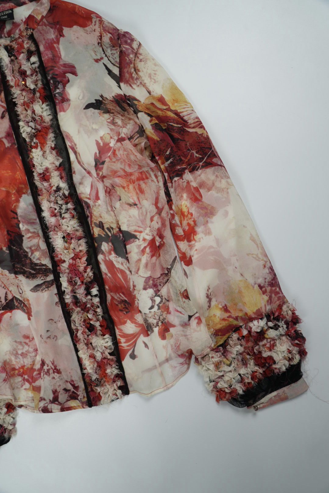 Jean Paul Gaultier Jean Paul Gaultier Gaultier Floral Print Blouse Size S / US 4 / IT 40 - 6 Thumbnail