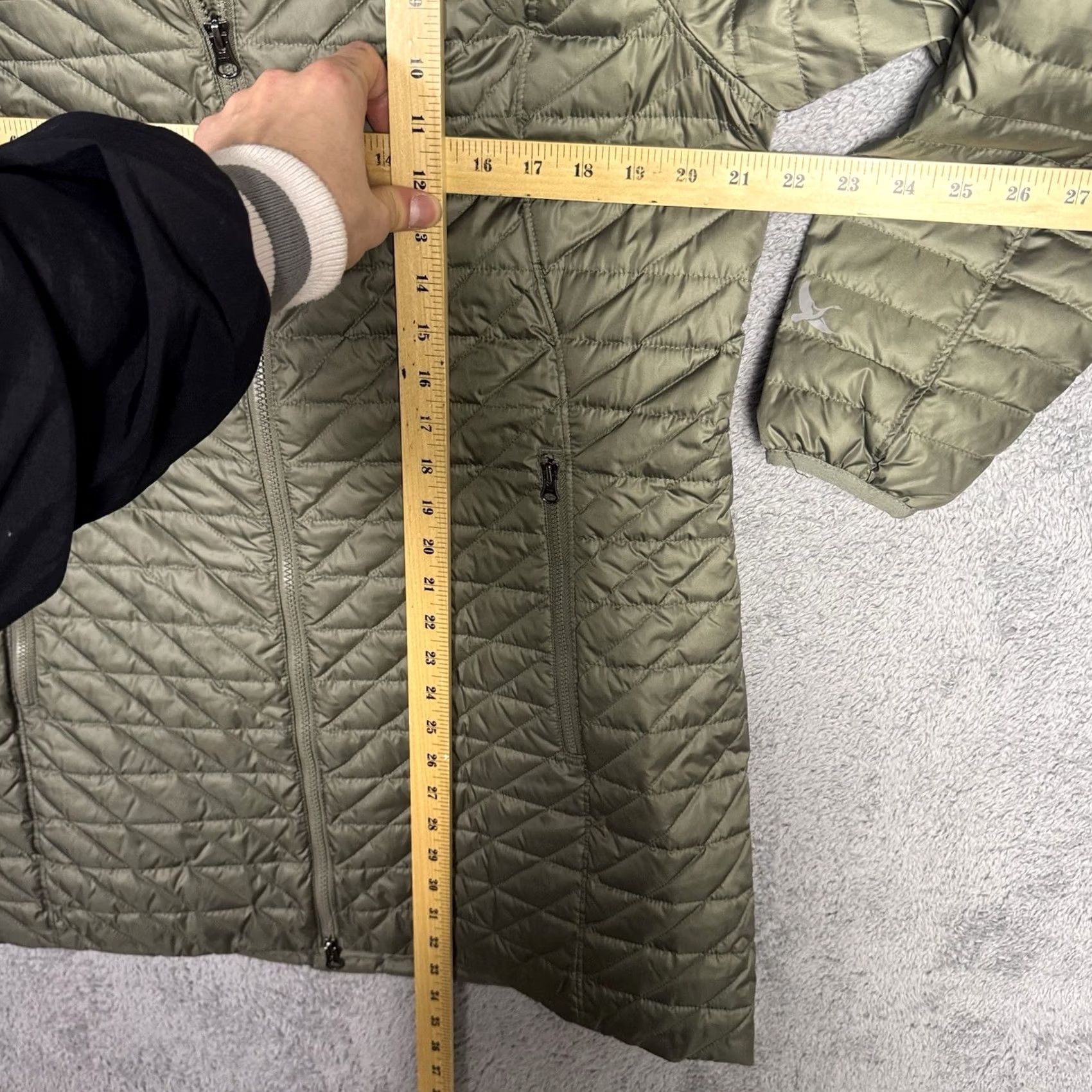 Eddie Bauer Eddie Bauer Jacket Womens 2XL Green EB650 Down Hooded Chevron Puffer Quilted Parka Size XXL / US 16-18 / IT 52-54 - 6 Thumbnail