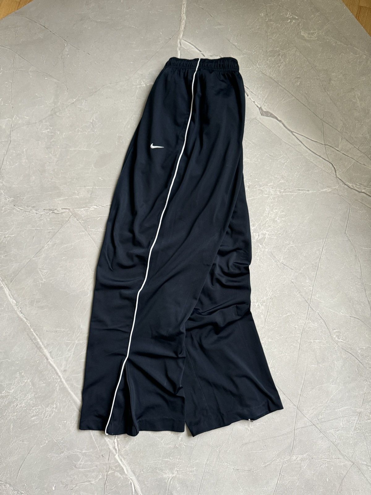 Vintage Nike Baggy Track Pants Swoosh Y2K Wide Leg