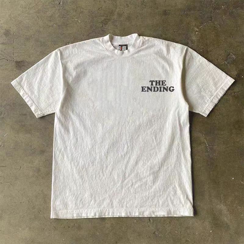 Japanese Brand × Vintage Washed retro flame car trend all-match tee Size US L / EU 52-54 / 3 - 2 Thumbnail