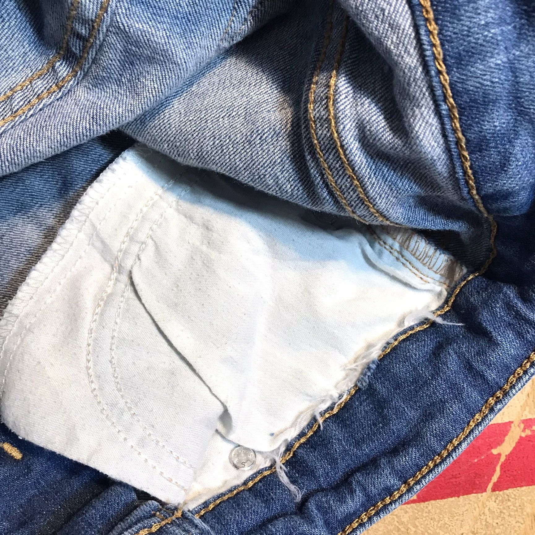 Levi's Levis Slight Curve Cut Offs Womens Tag 0 Denim Blue Size 25" / US 0 / IT 36 - 5 Thumbnail