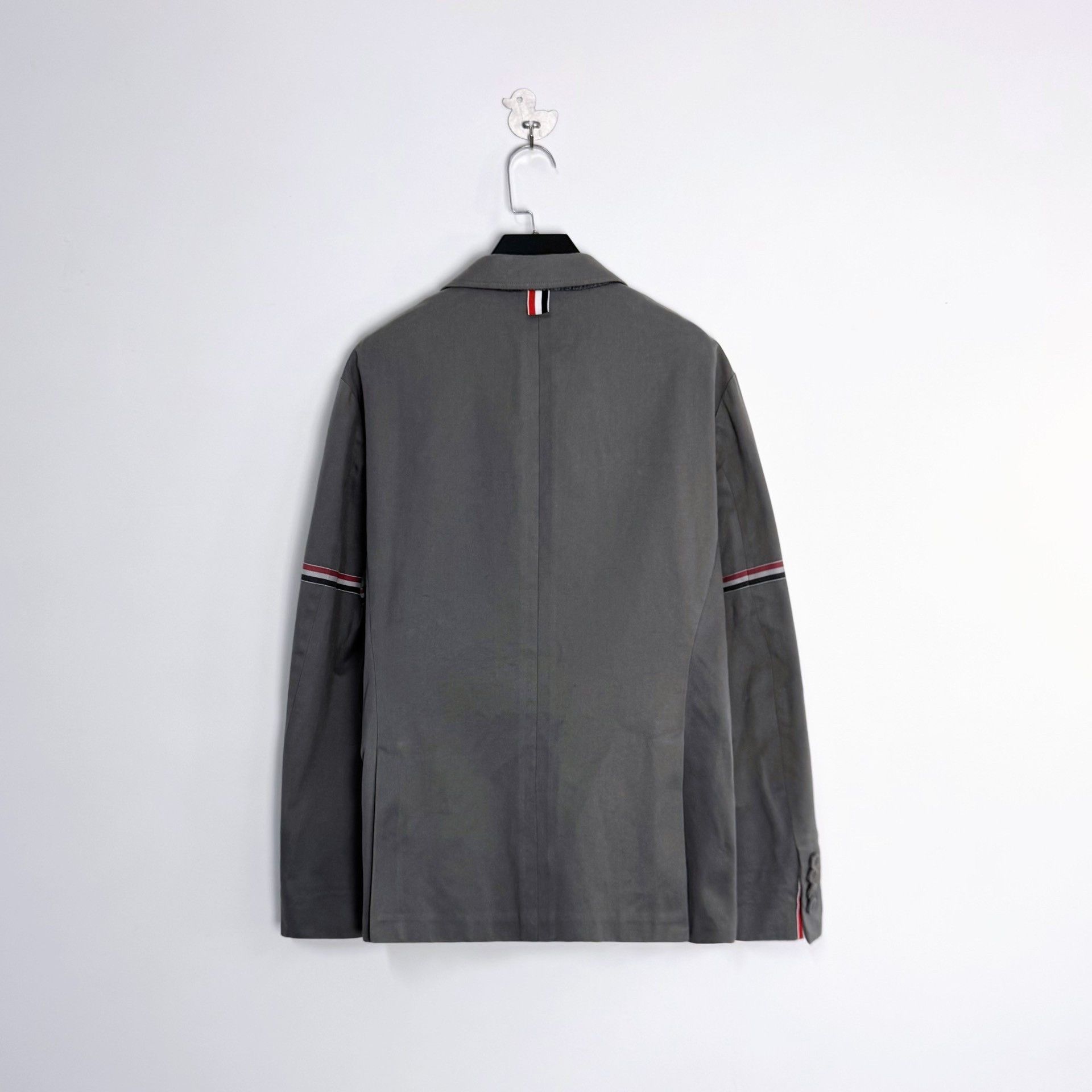 Thom Browne Thom Browne Dark Gray Striped Suit Jacket Size US L / EU 52-54 / 3 - 2 Thumbnail