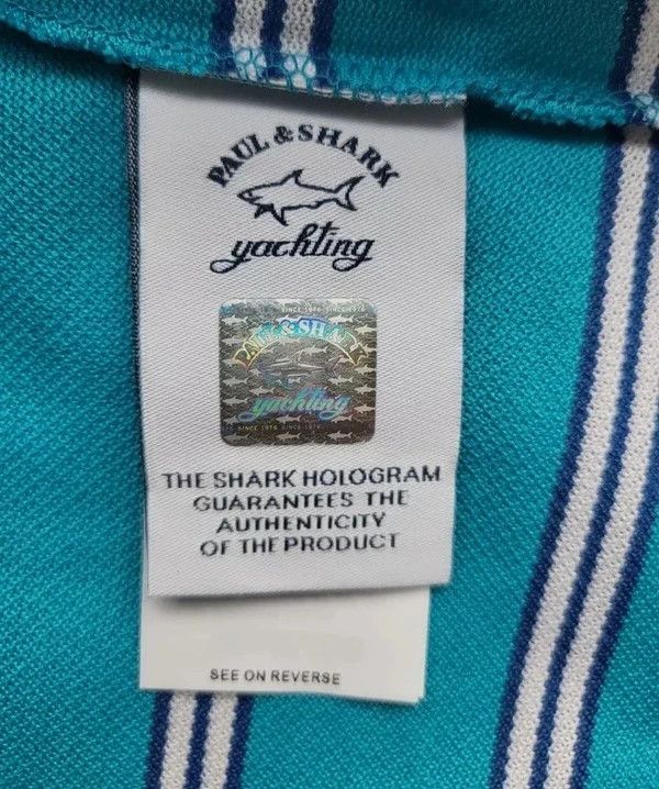 Paul & Shark RRP300€ PAUL&SHARK sz L T-shirt Yachting Striped New Cotton Size US L / EU 52-54 / 3 - 6 Thumbnail