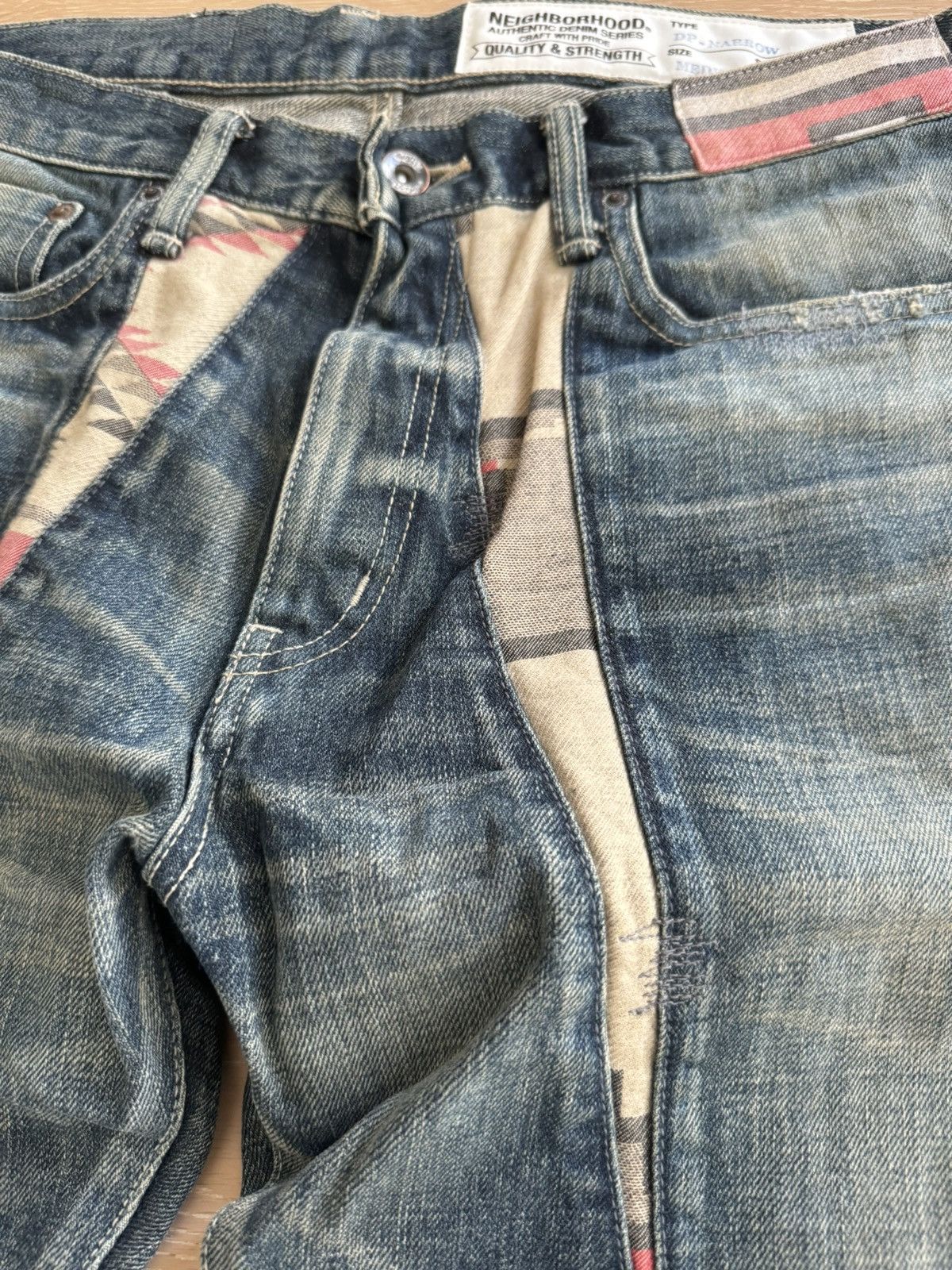 Neighborhood NEIGHBORHOOD DP Split Savage Narrow 14oz Jeans Denim Size US 32 / EU 48 - 4 Thumbnail