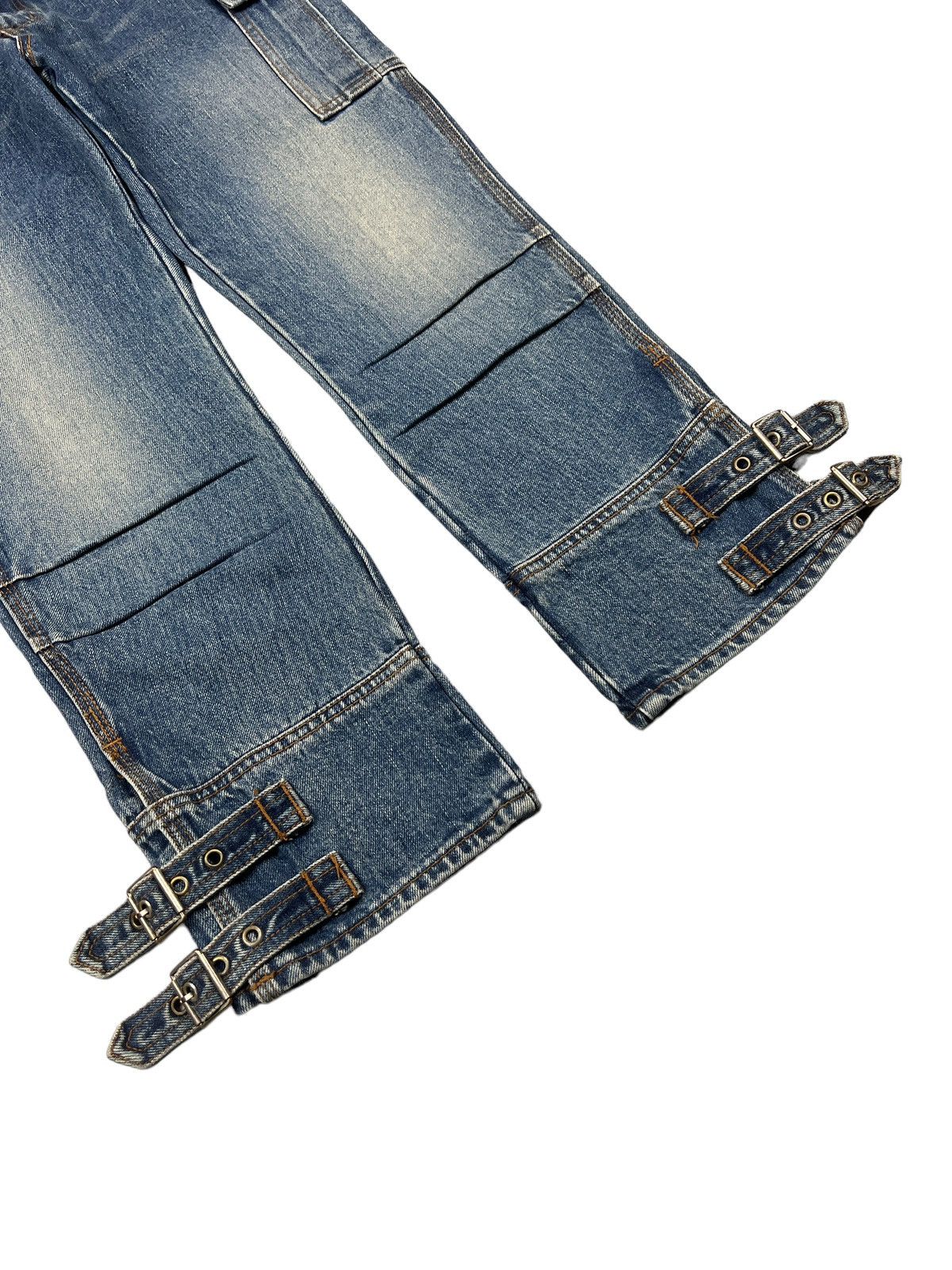 Hysteric Glamour × Vintage 90s Hysteric Glamour Kinky Bondage Cropped Jeans Size 30" / US 8 / IT 44 - 4 Thumbnail