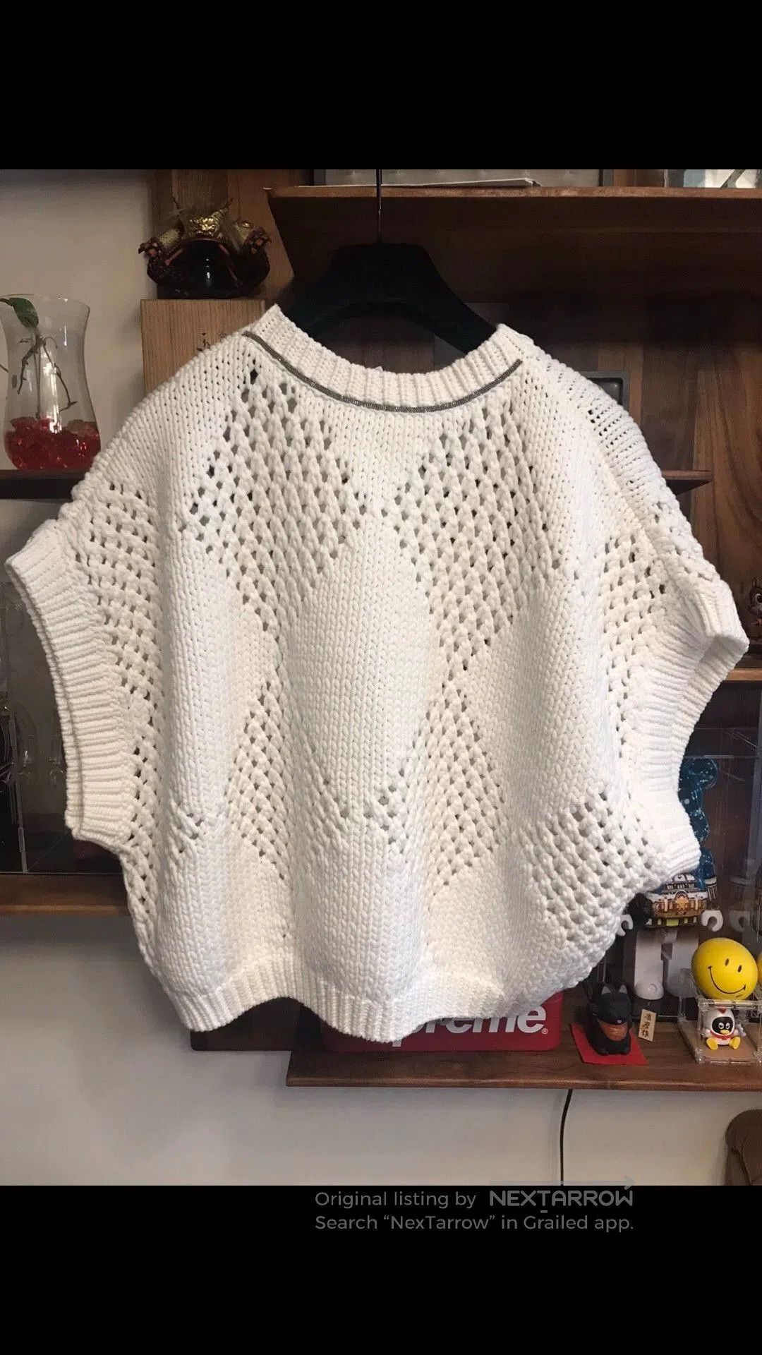 Brunello Cucinelli Brunello Cucinelli White Knit Sweater. Size US M / EU 48-50 / 2 - 2 Thumbnail