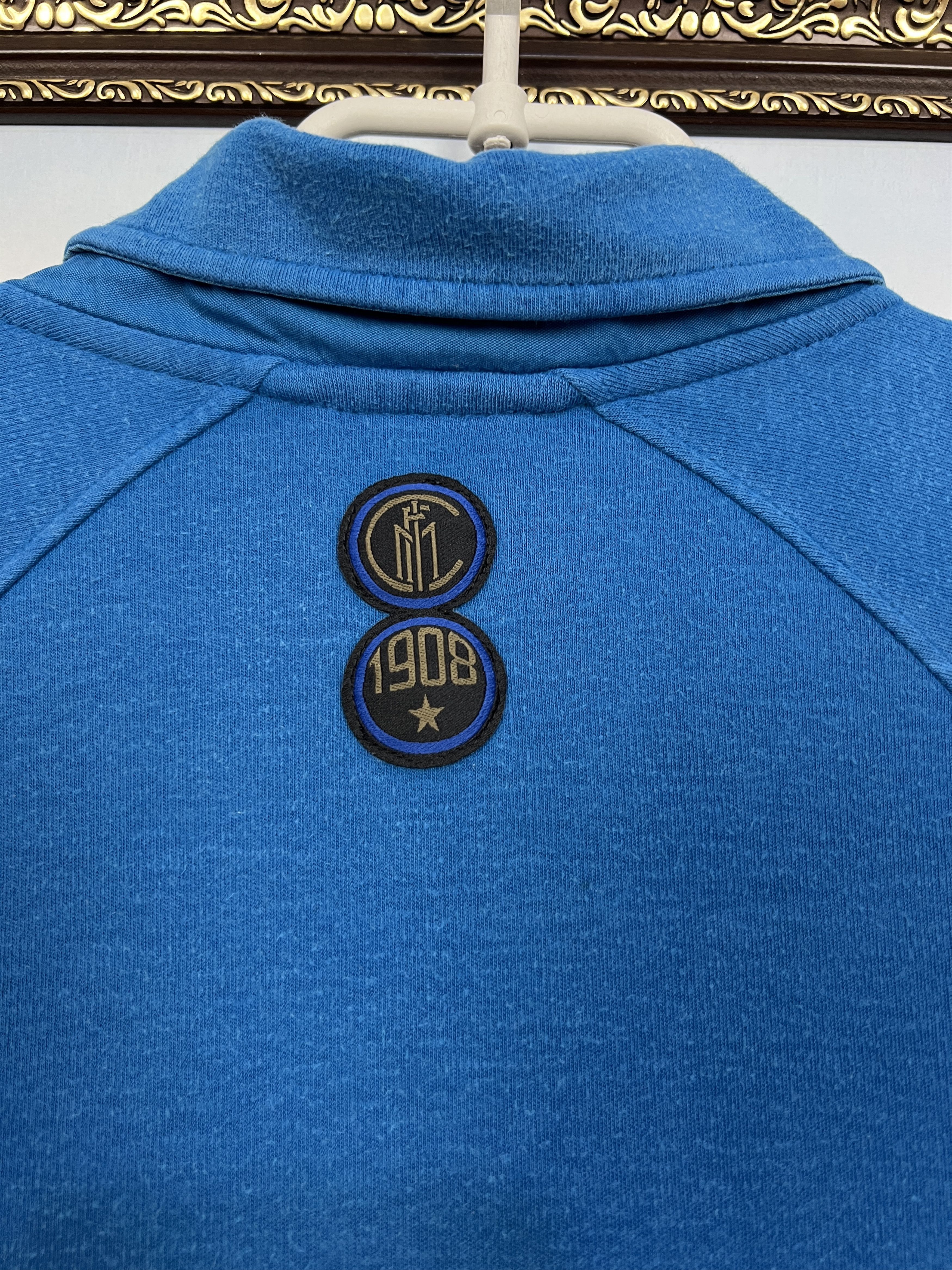 Nike Vintage Nike Inter Milan Football Sweatshirt Blue Track Top Size US M / EU 48-50 / 2 - 13 Thumbnail