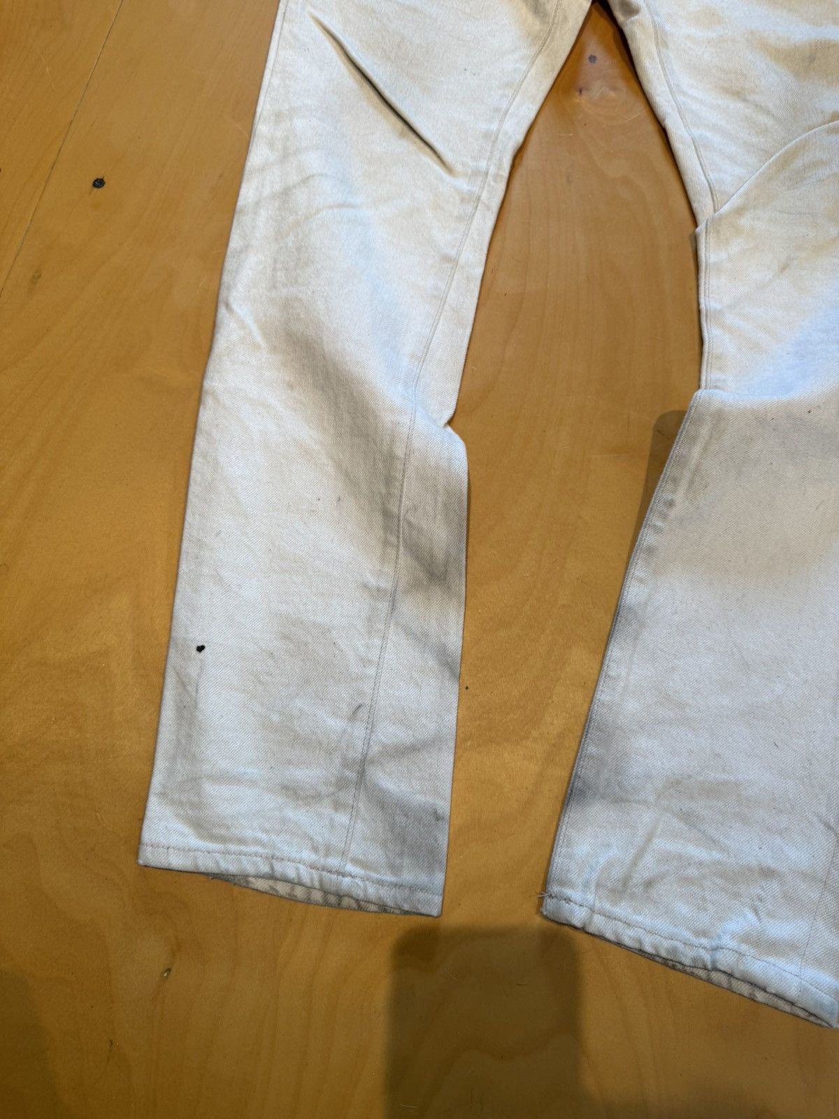RRL Ralph Lauren RRL cream selvedge DENIM Slim fit Size US 30 / EU 46 - 2 Thumbnail