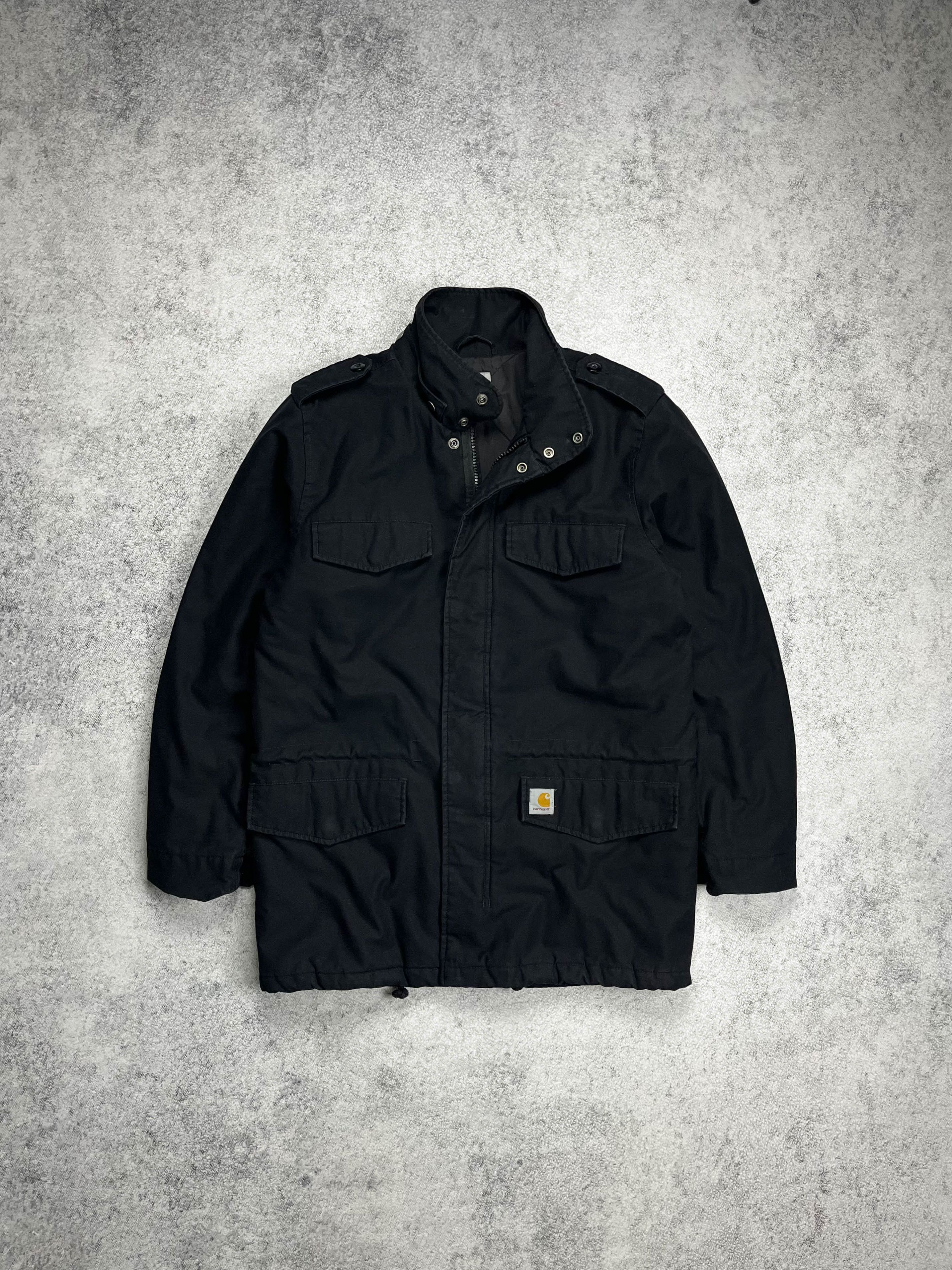 image of Vintage Carhartt M-65 Hickman Jacket in Black, Men's (Size Large)