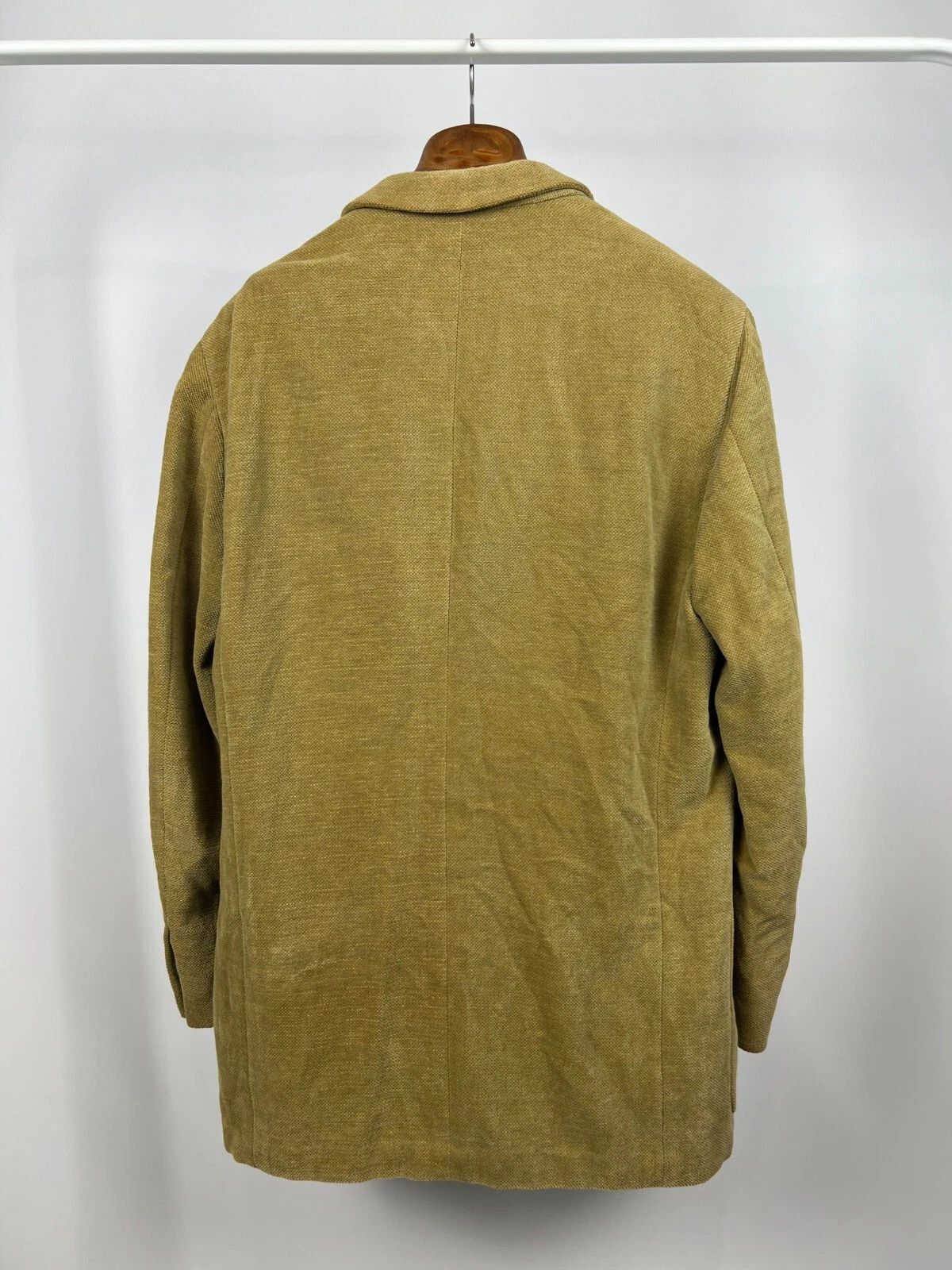 Ermenegildo Zegna Ermenegildo Zegna Soft Half-Lined Yellow Blazer Jacket Size 40R - 12 Thumbnail