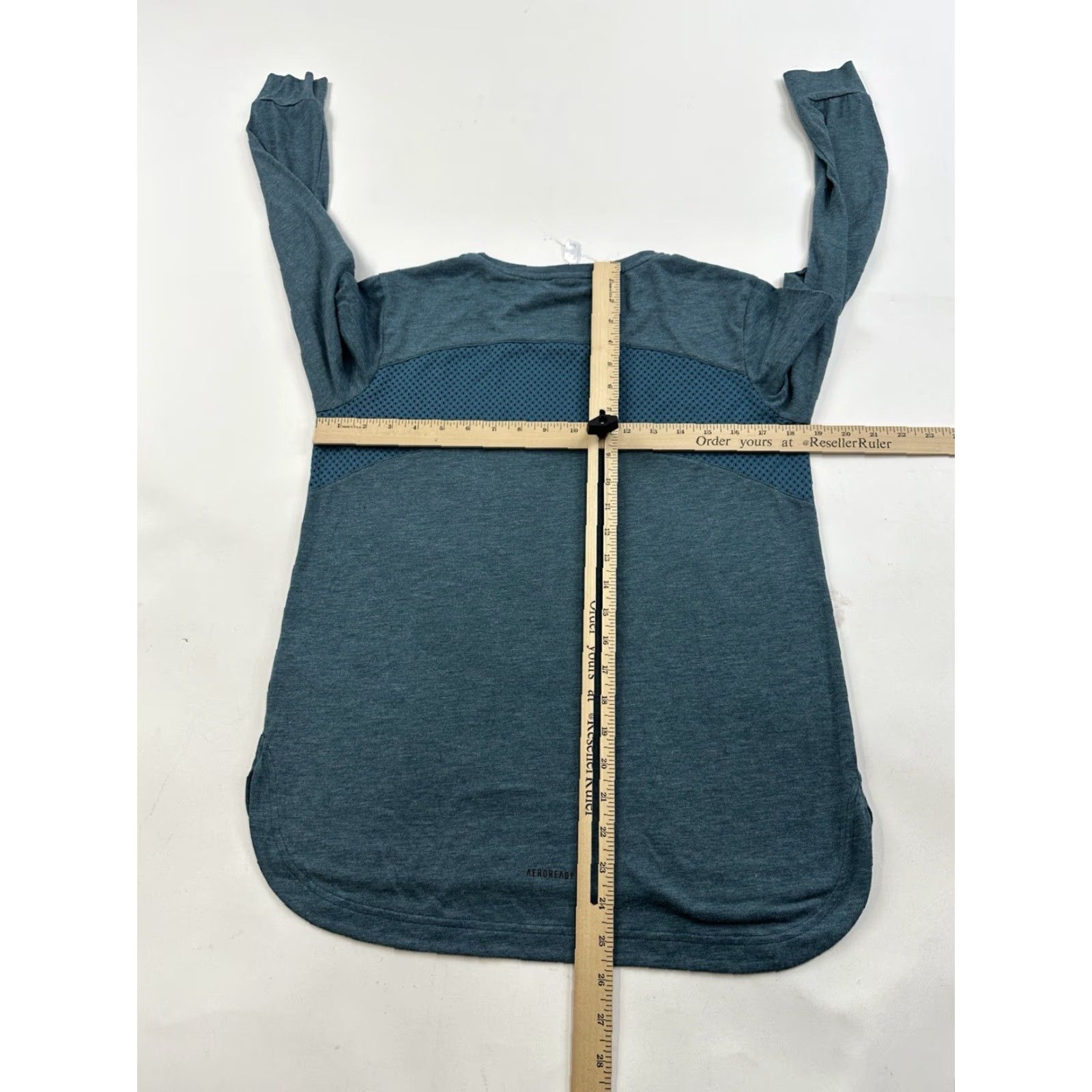 Adidas Adidas Shirt Womens Small Blue Long Sleeve Pullover Athletic Activewear CrossFit Gym Running Sample Size S / US 4 / IT 40 - 6 Thumbnail