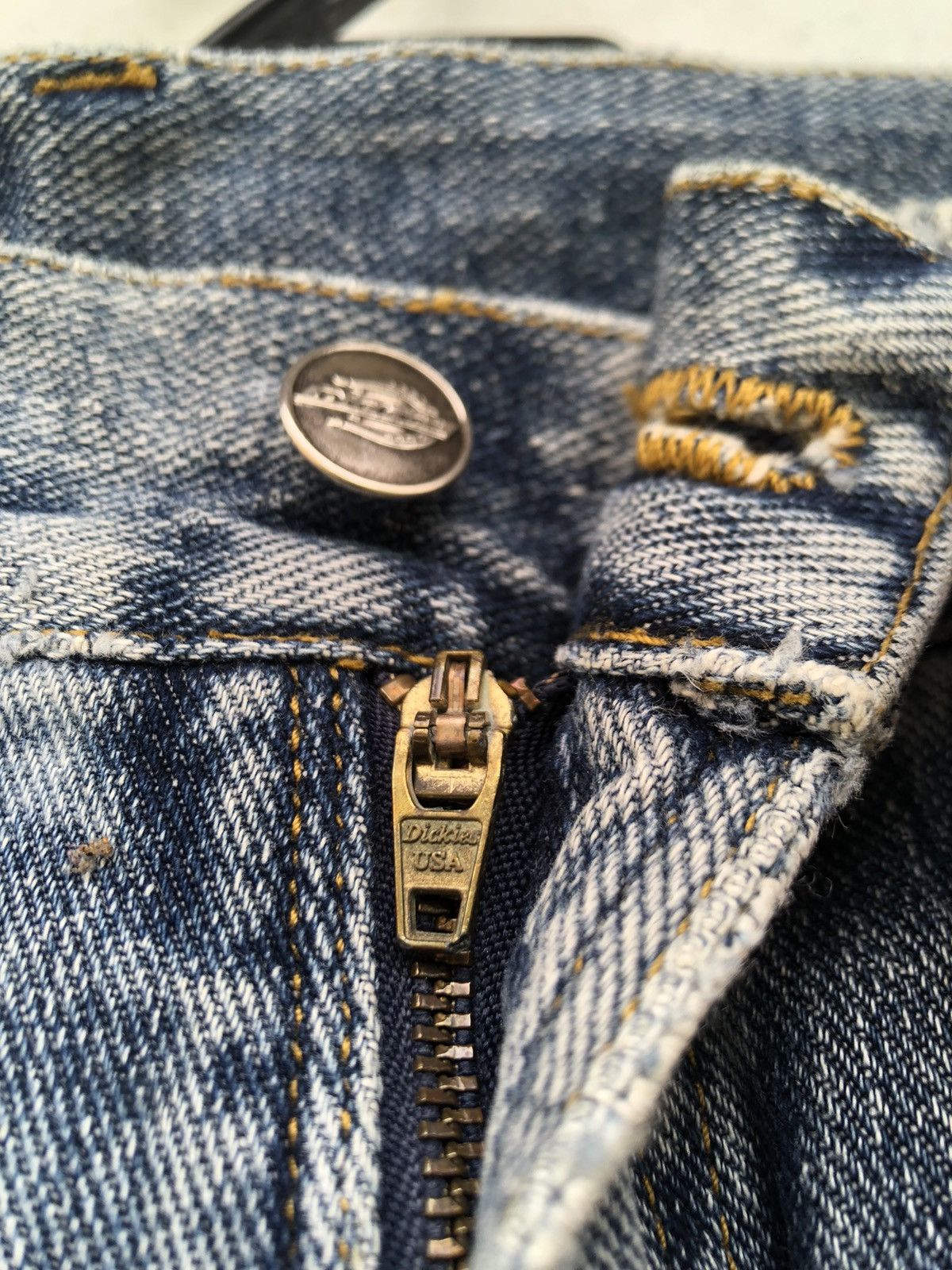 Dickies 🔥Distressed Dickies Denim Panst Size US 33 - 6 Thumbnail