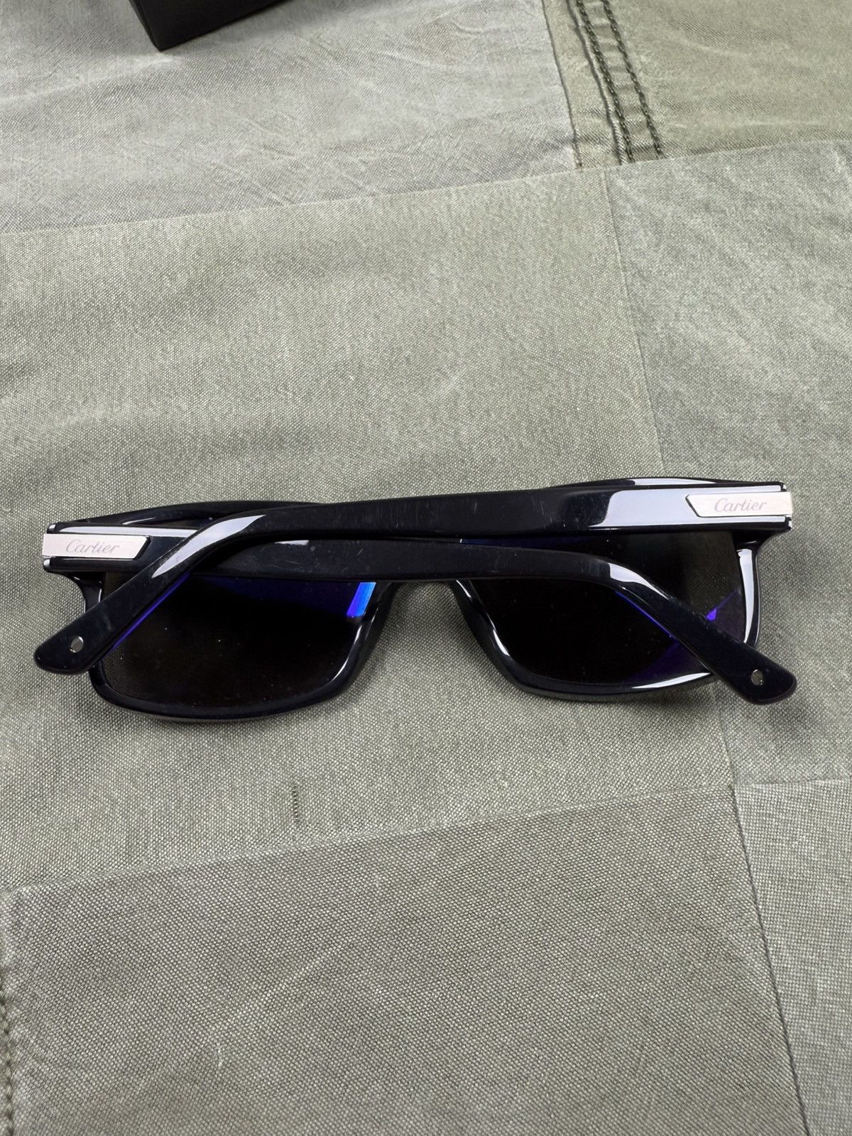 Cartier Black Framed Sunglasses Size ONE SIZE - 1 Thumbnail